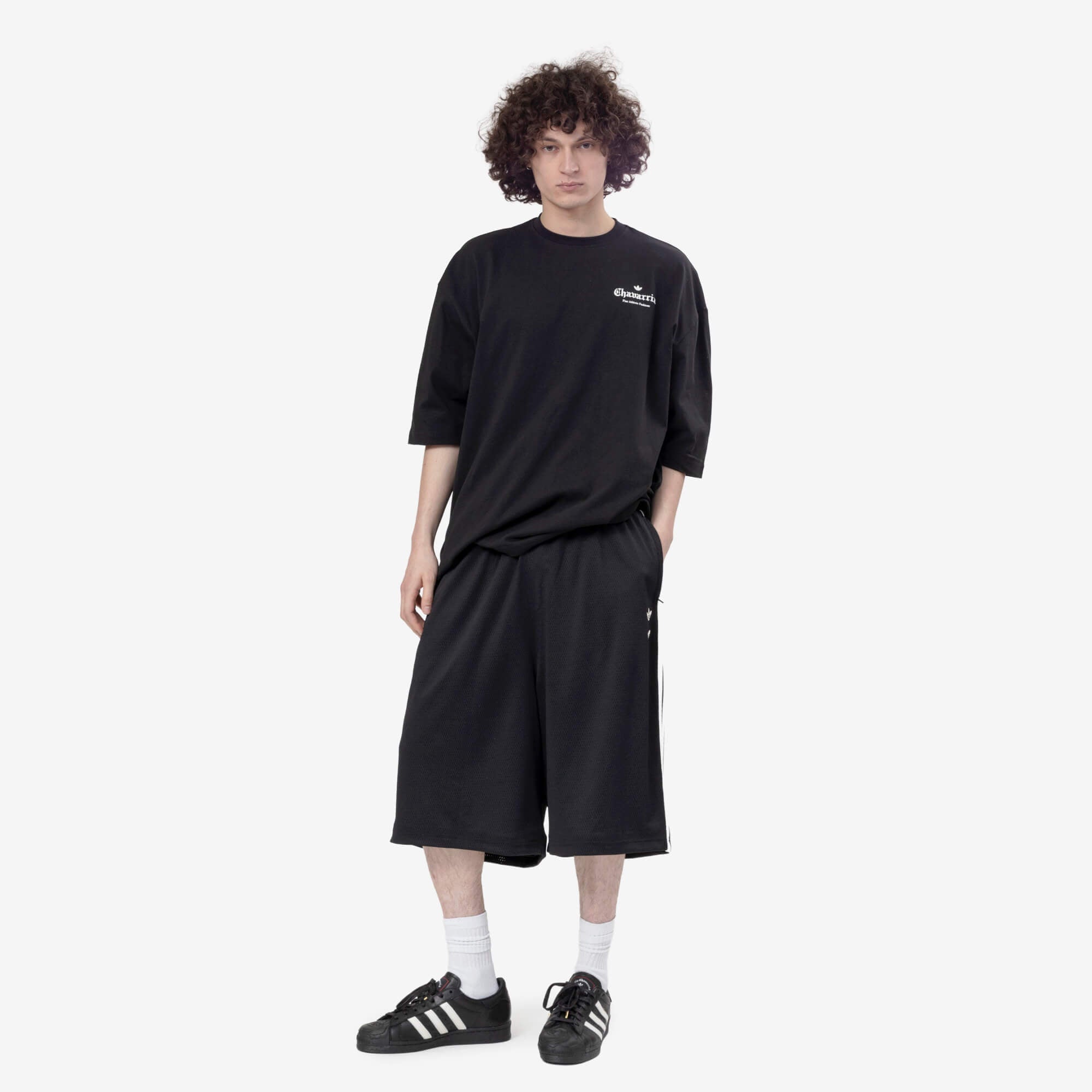 Adidas x Willy Chavarria WC Logo SS T-Shirt Black - 2