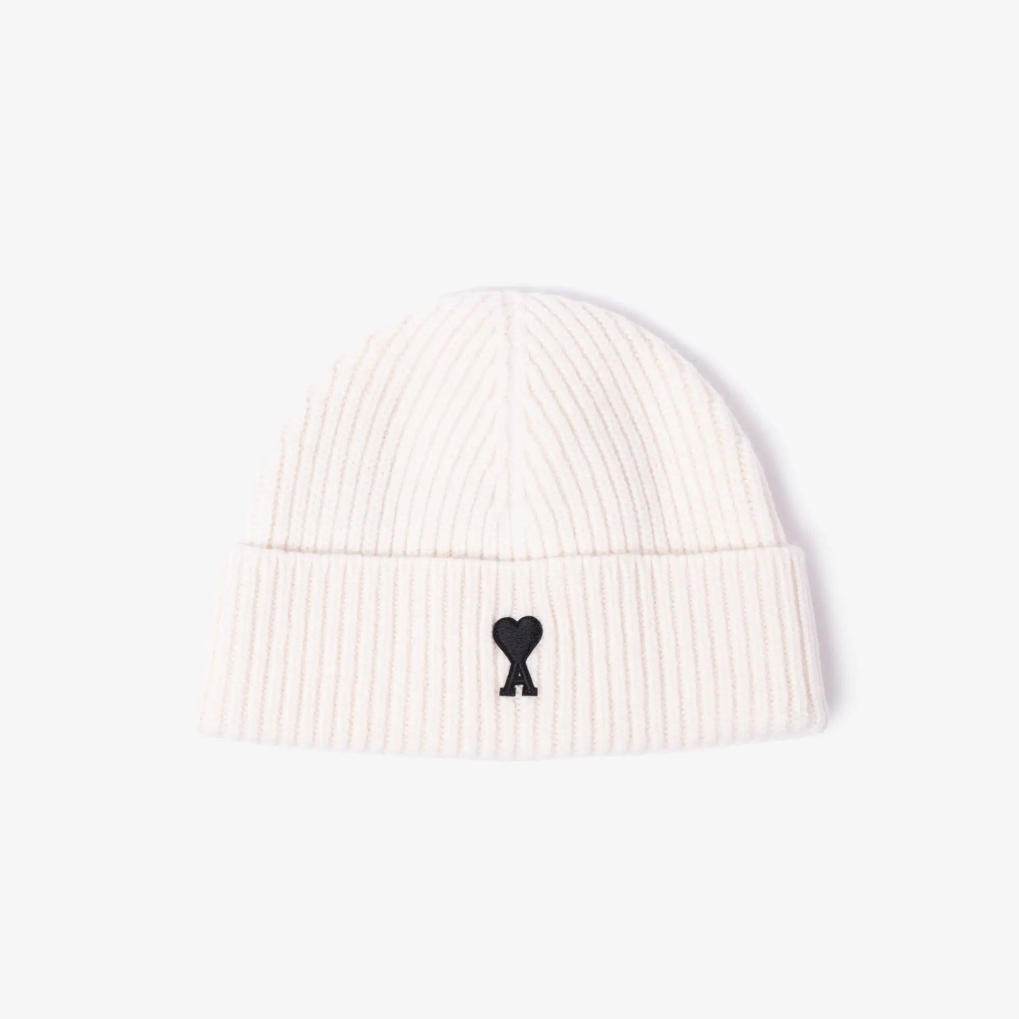 AMI ADC Felted Beanie Off White - 1