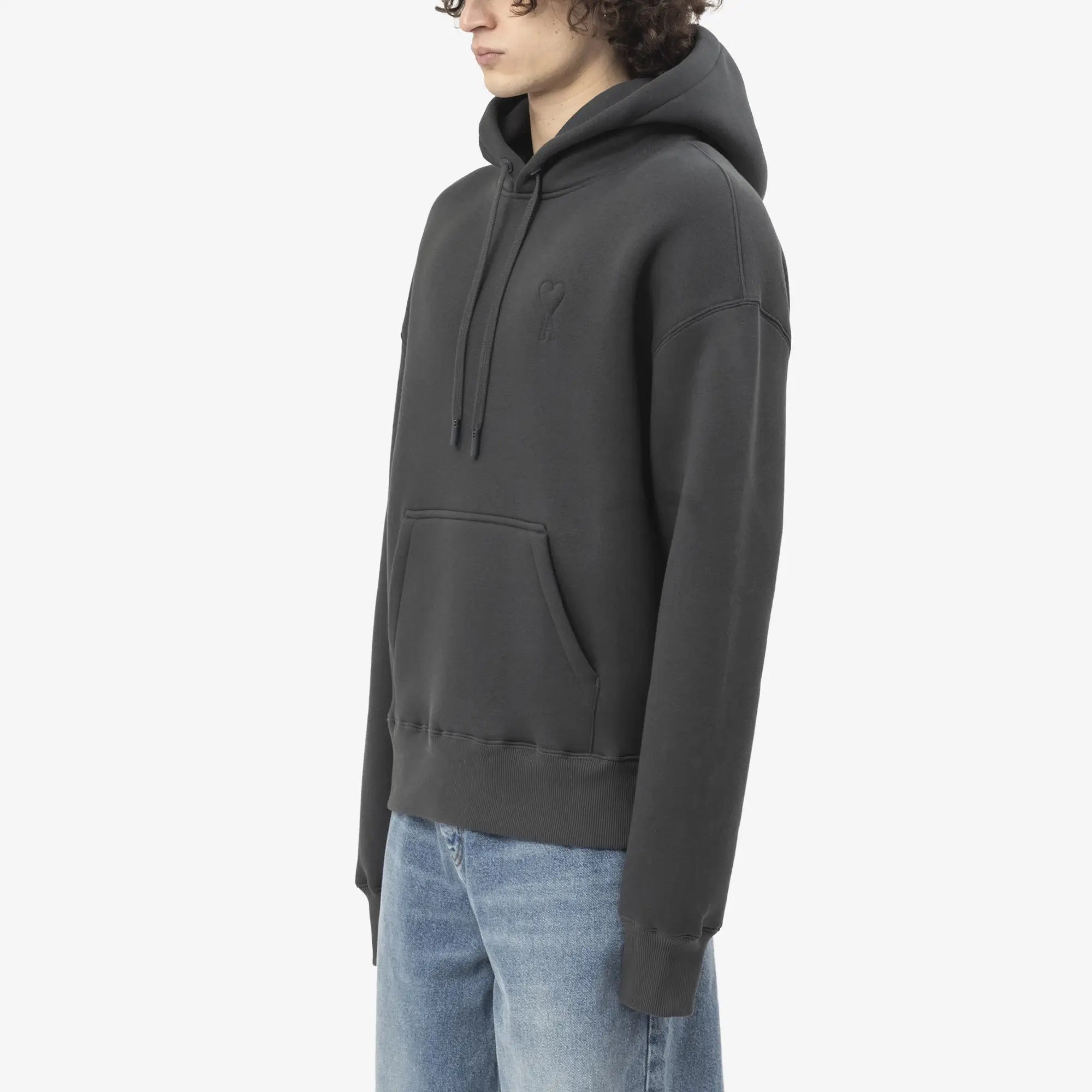 AMI Big ADC Embossed Hoody Anthracite - 3