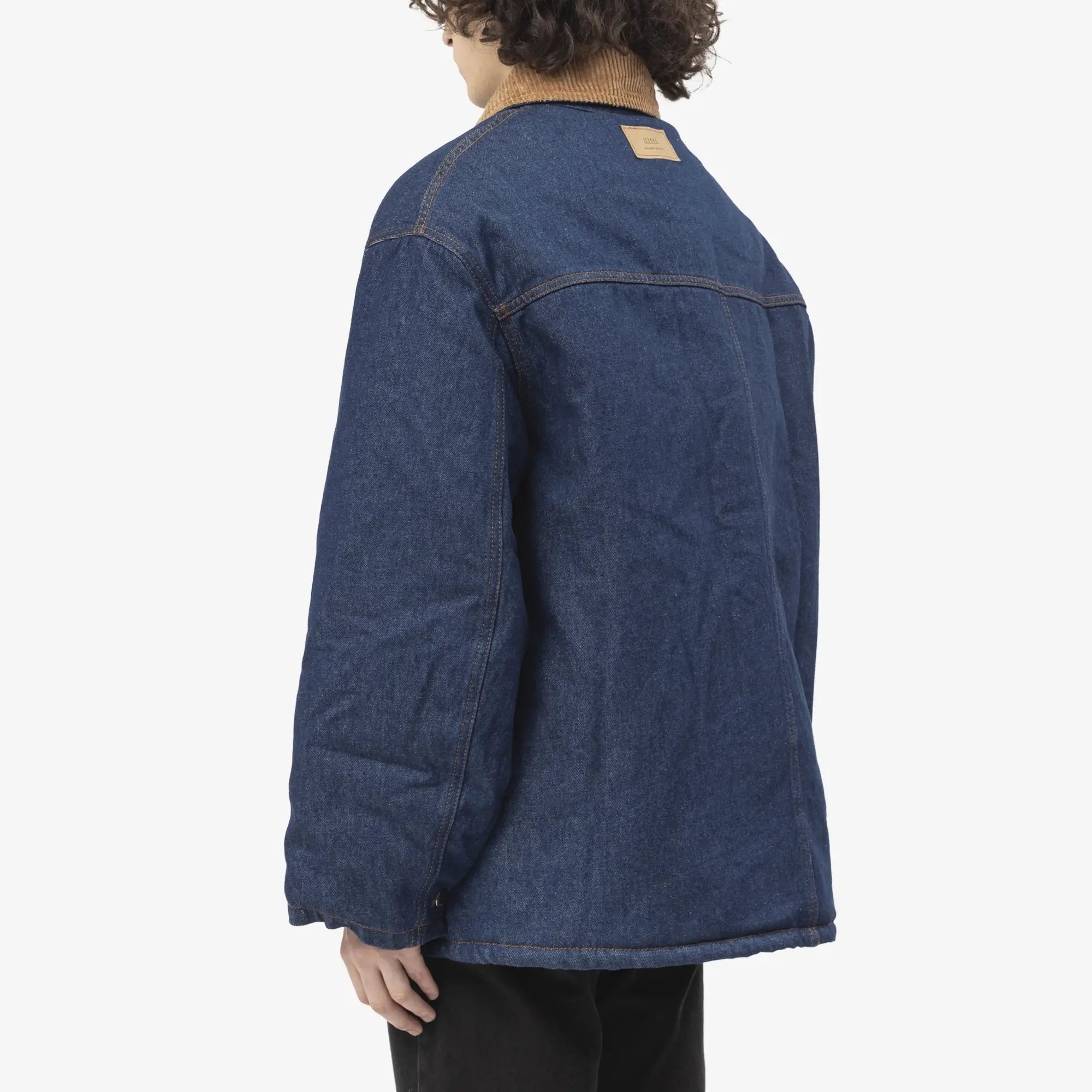 AMI Padded Worker Jacket Indigo - 4