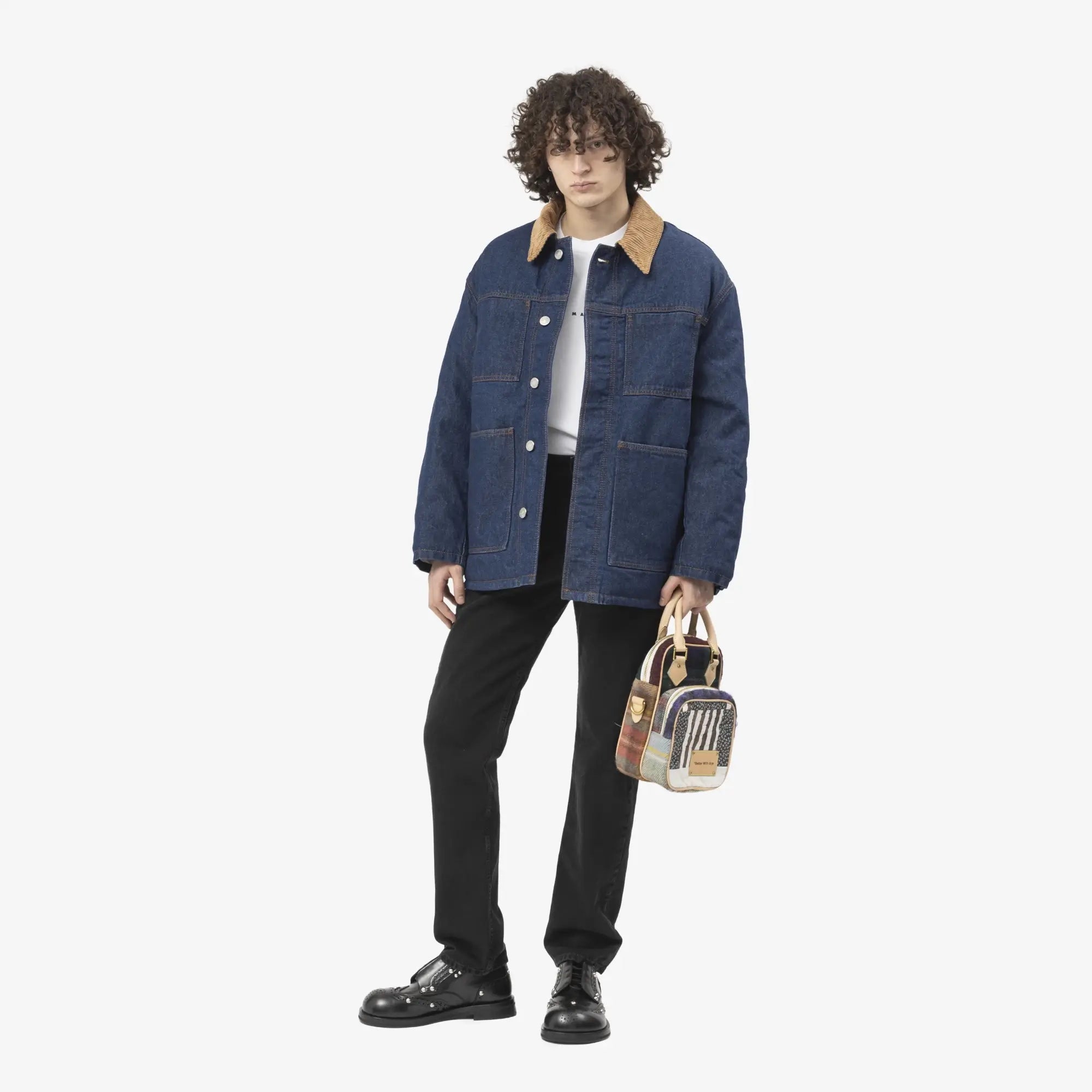 AMI Padded Worker Jacket Indigo - 2