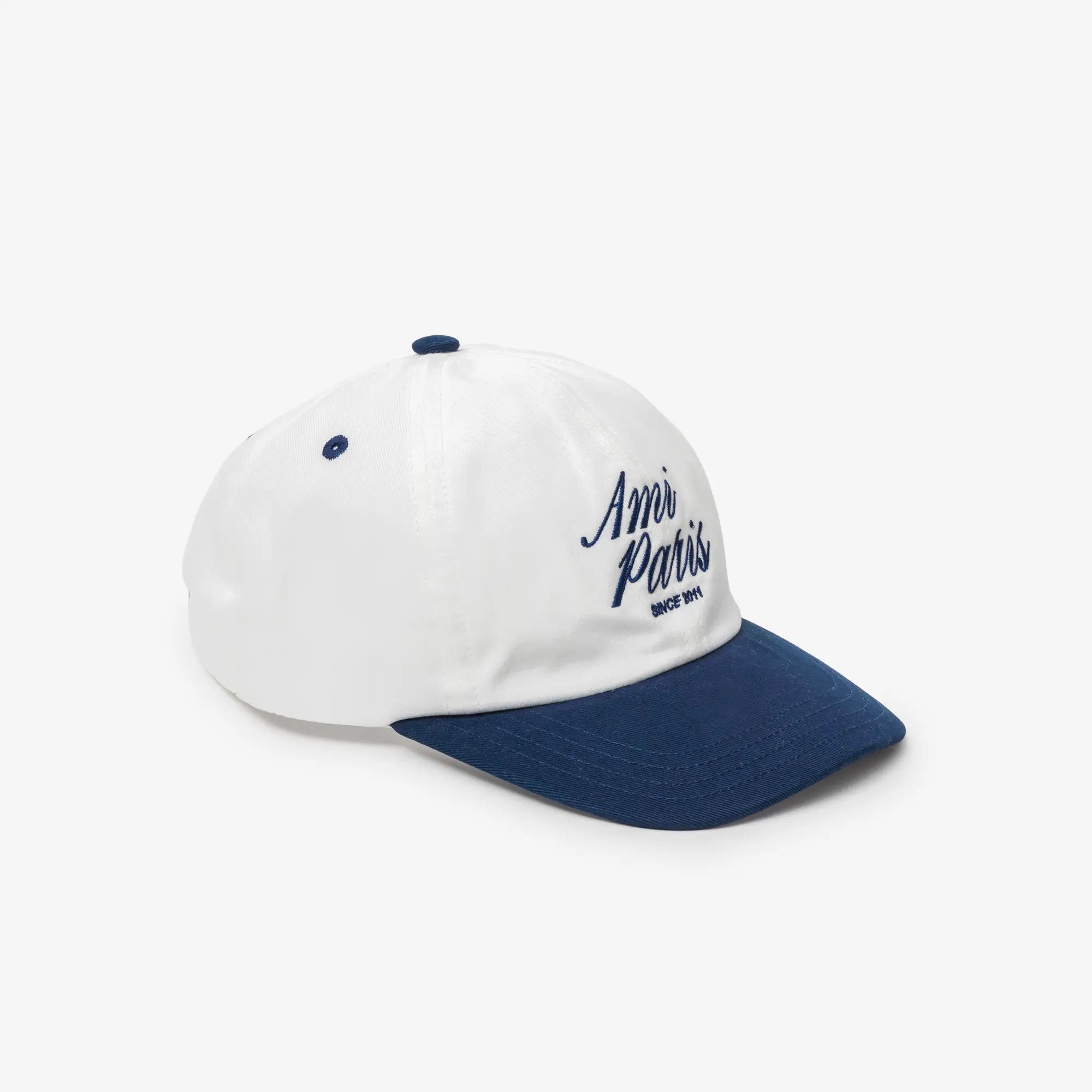 AMI Paris Bicolor Ami Paris Cap Ink/White Cream - 3