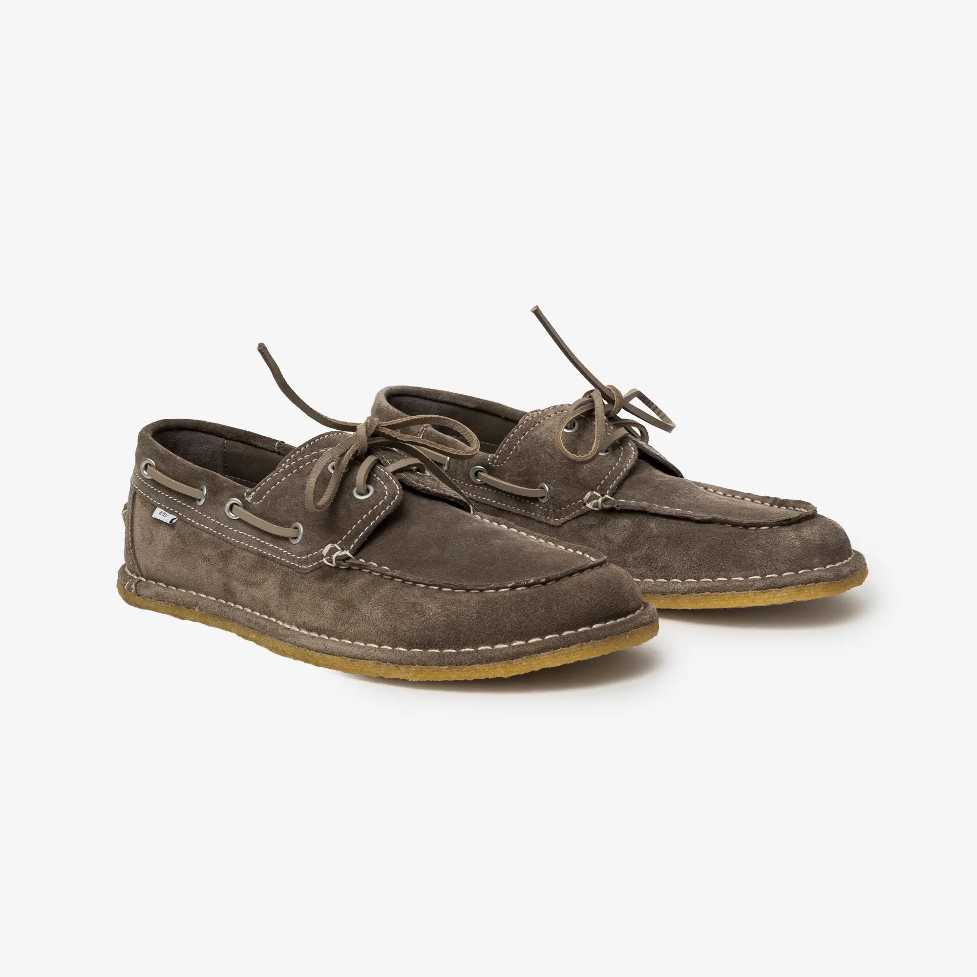 AMI Paris Boat Shoes Carbon - 1