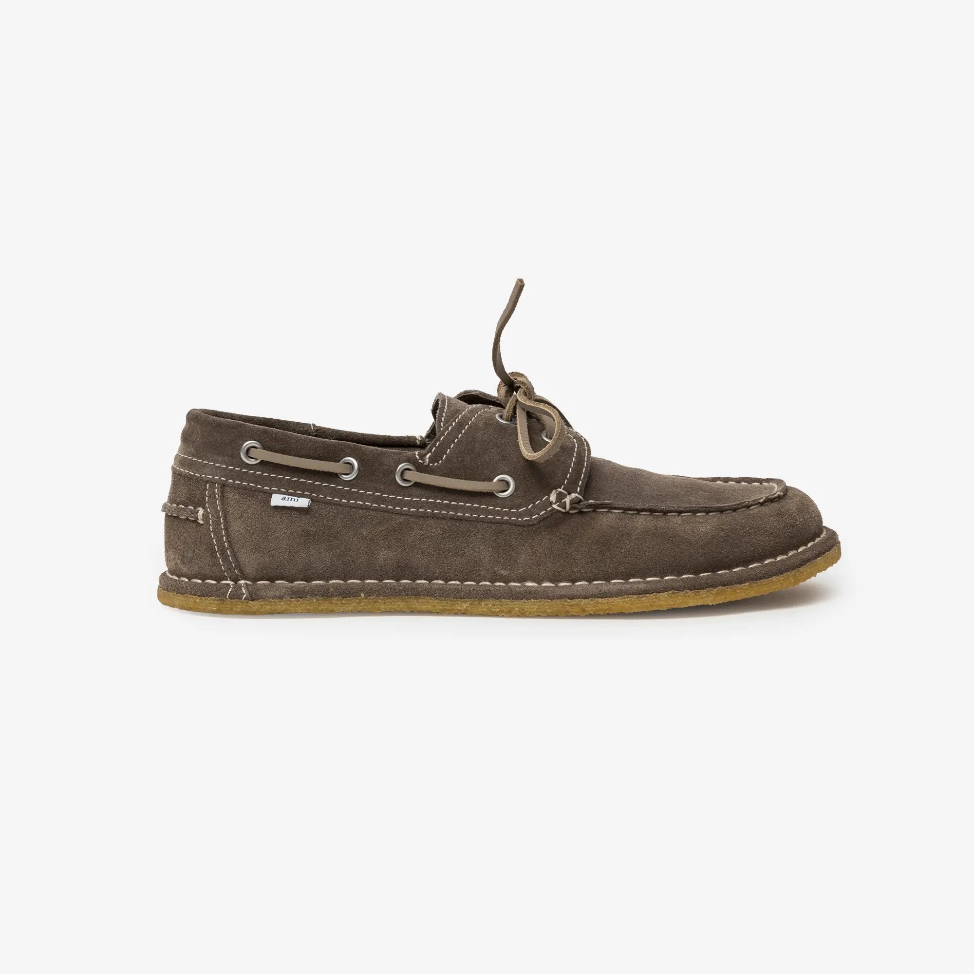 AMI Paris Boat Shoes Carbon - 4