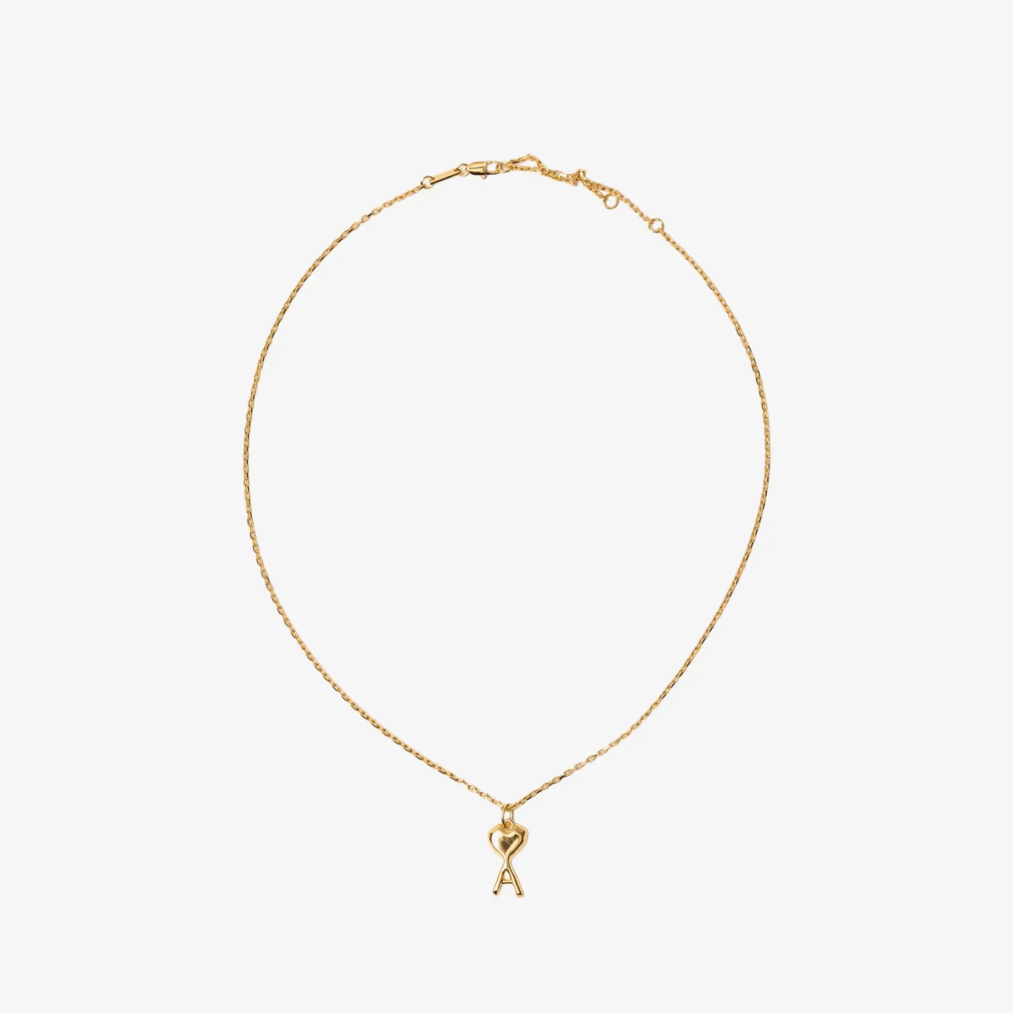AMI Paris Hammered ADC Necklace Gold - 1