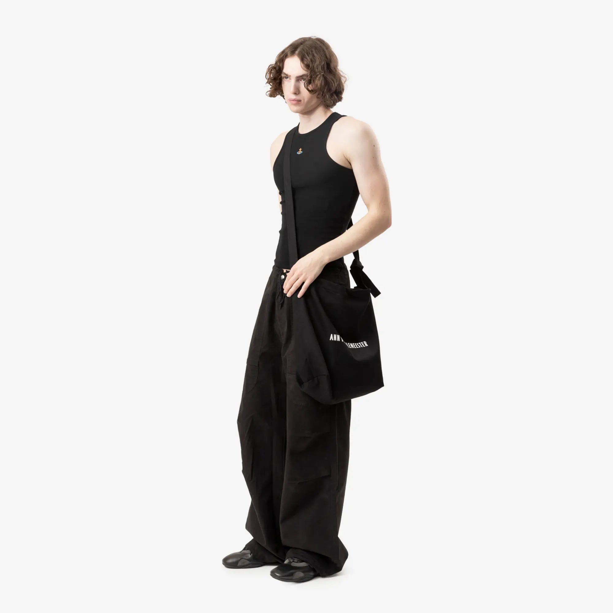 Ann Demeulemeester AD Medium Shoulder Bag Black - 2