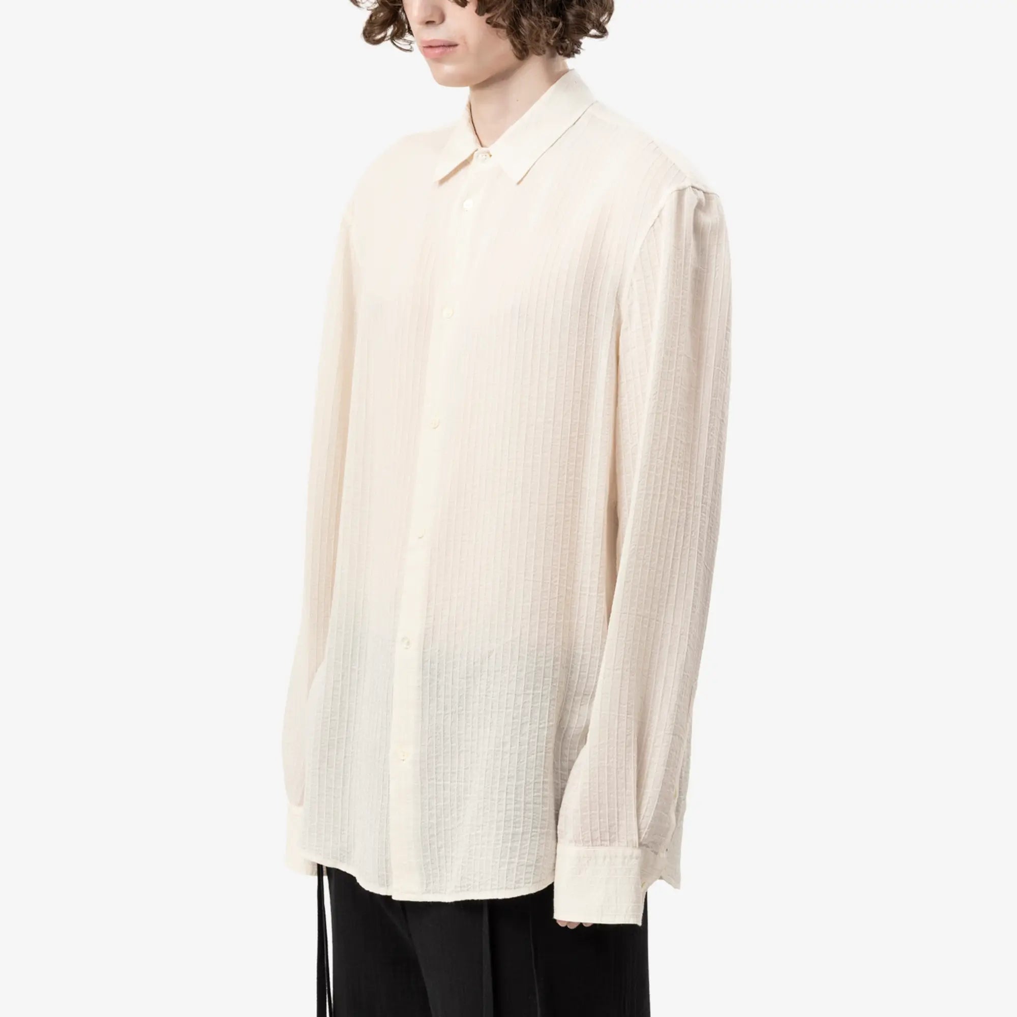 Ann Demeulemeester Andre Classic Shirt Chalk - 3