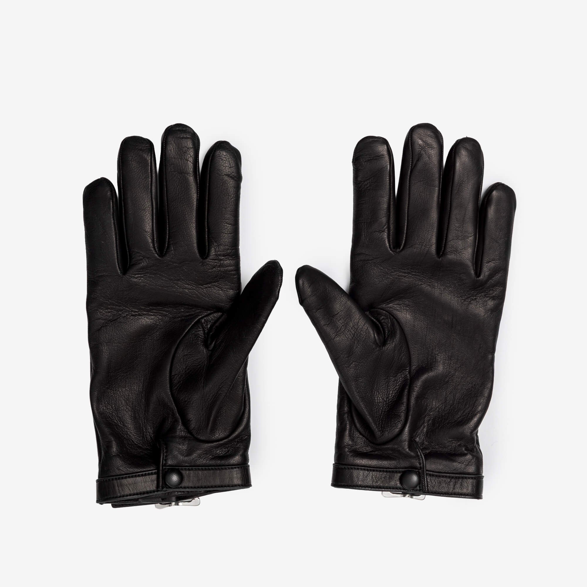 Ann Demeulemeester Arly Gloves with Buckle Black-3