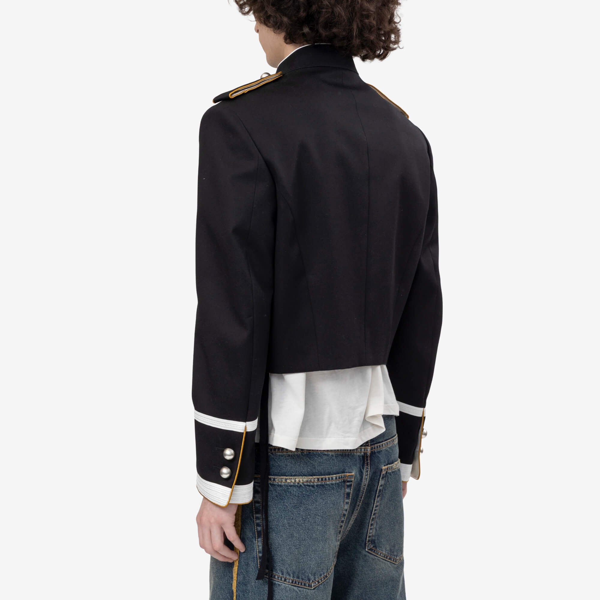 Ann Demeulemeester Harris Marsina Jacket Black - 4