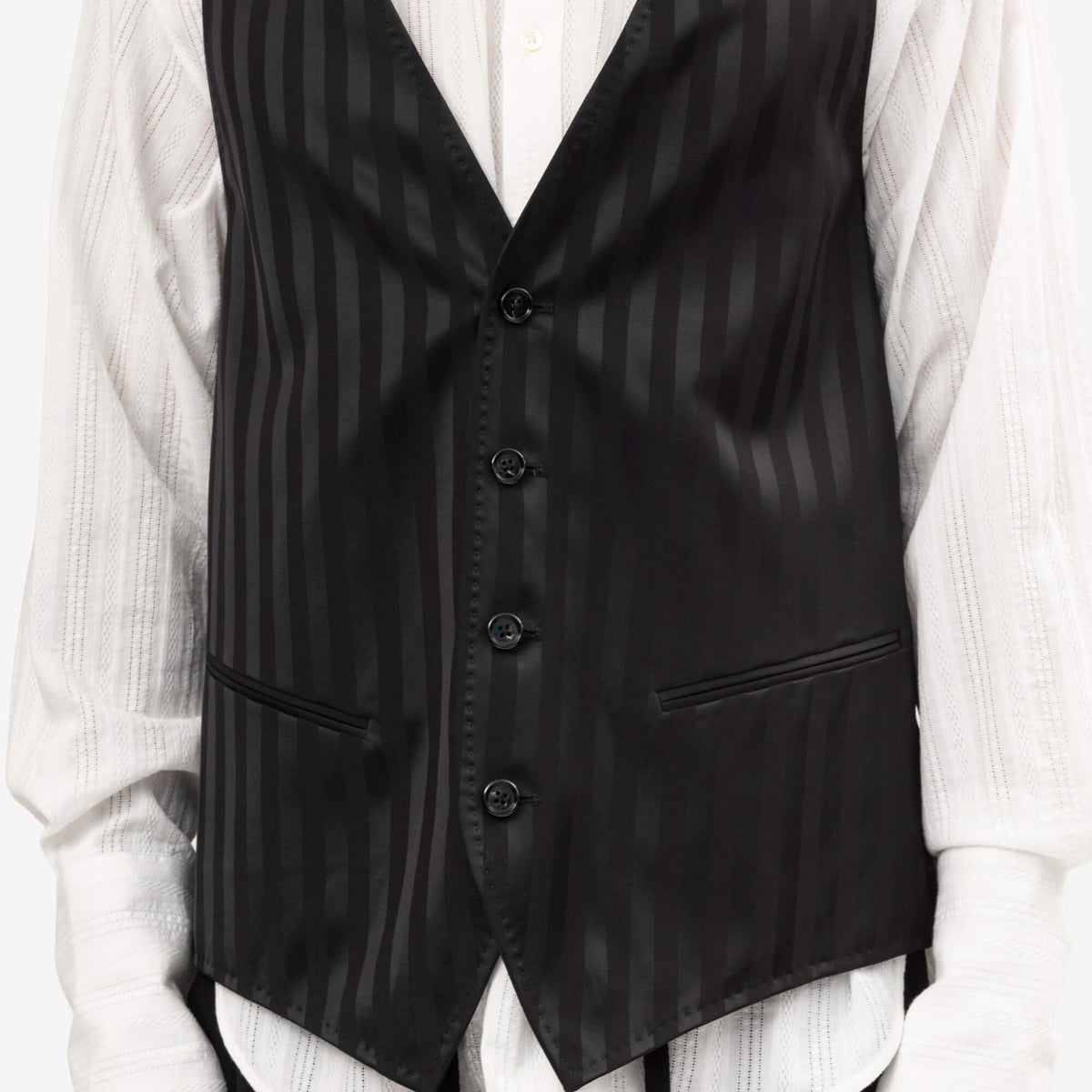 Ann Demeulemeester Juikko Classic Waistcoat Black-5