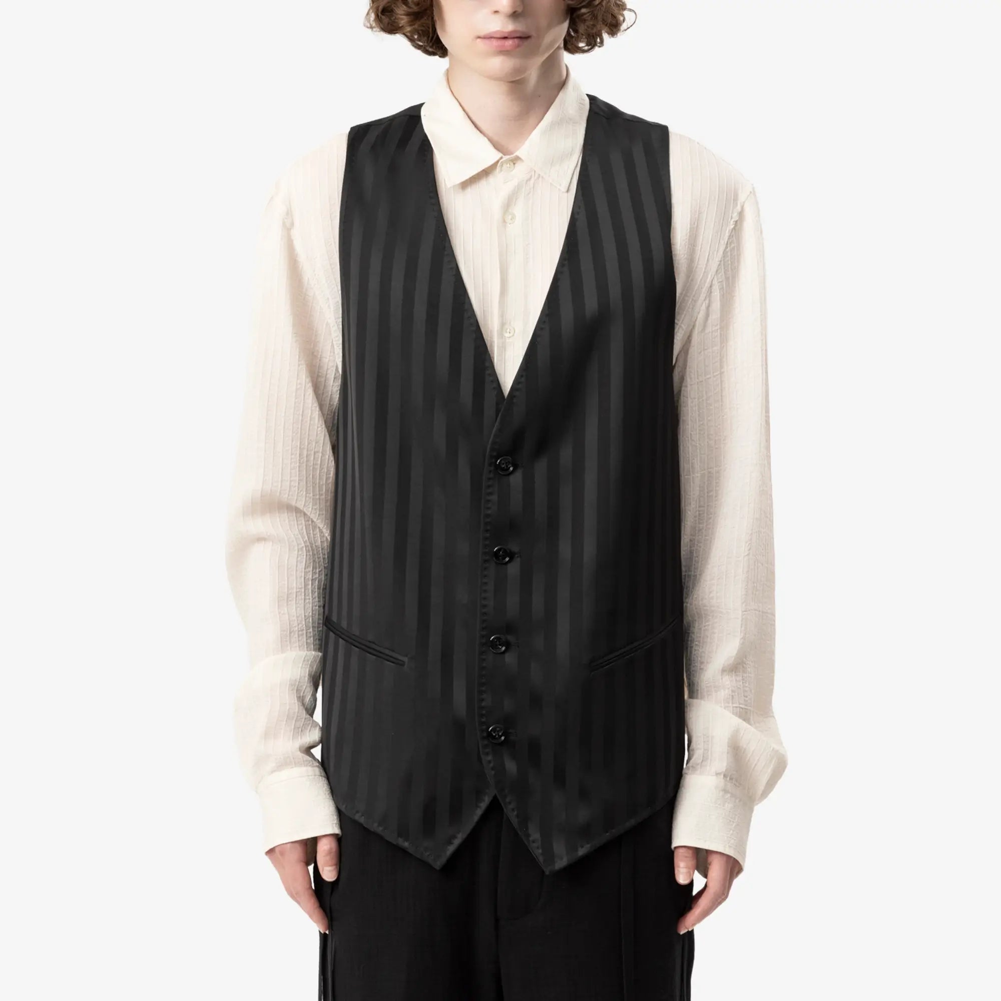 Ann Demeulemeester Juikko Classic Waistcoat Black - 1