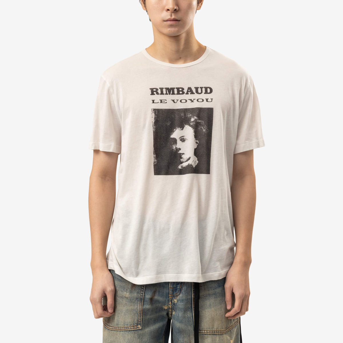 Ann Demeulemeester Le Voyou Baptist Standard Fit T-Shirt Ivory-1