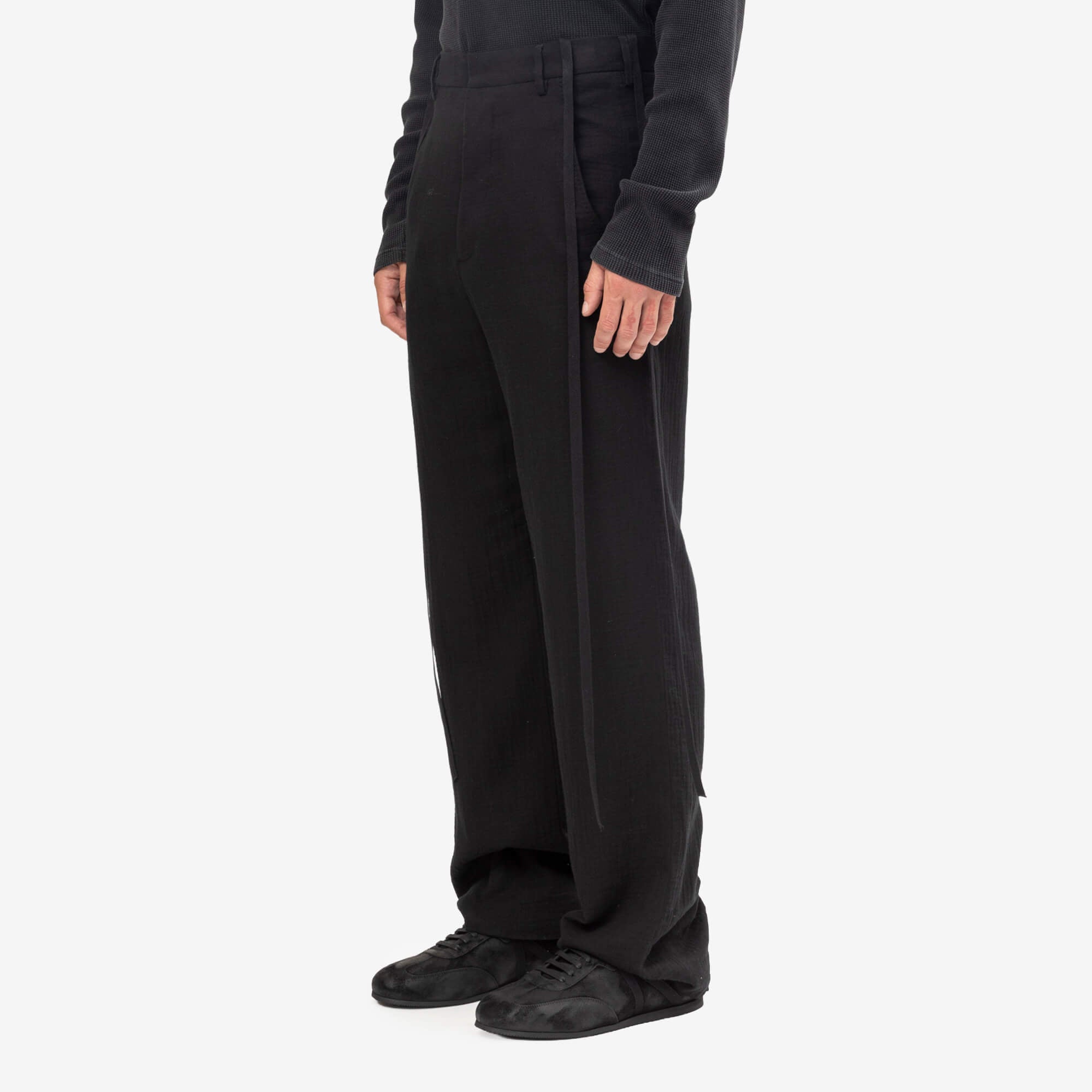 Ann Demeulemeester Leon Comfort Fit Trousers Black-3