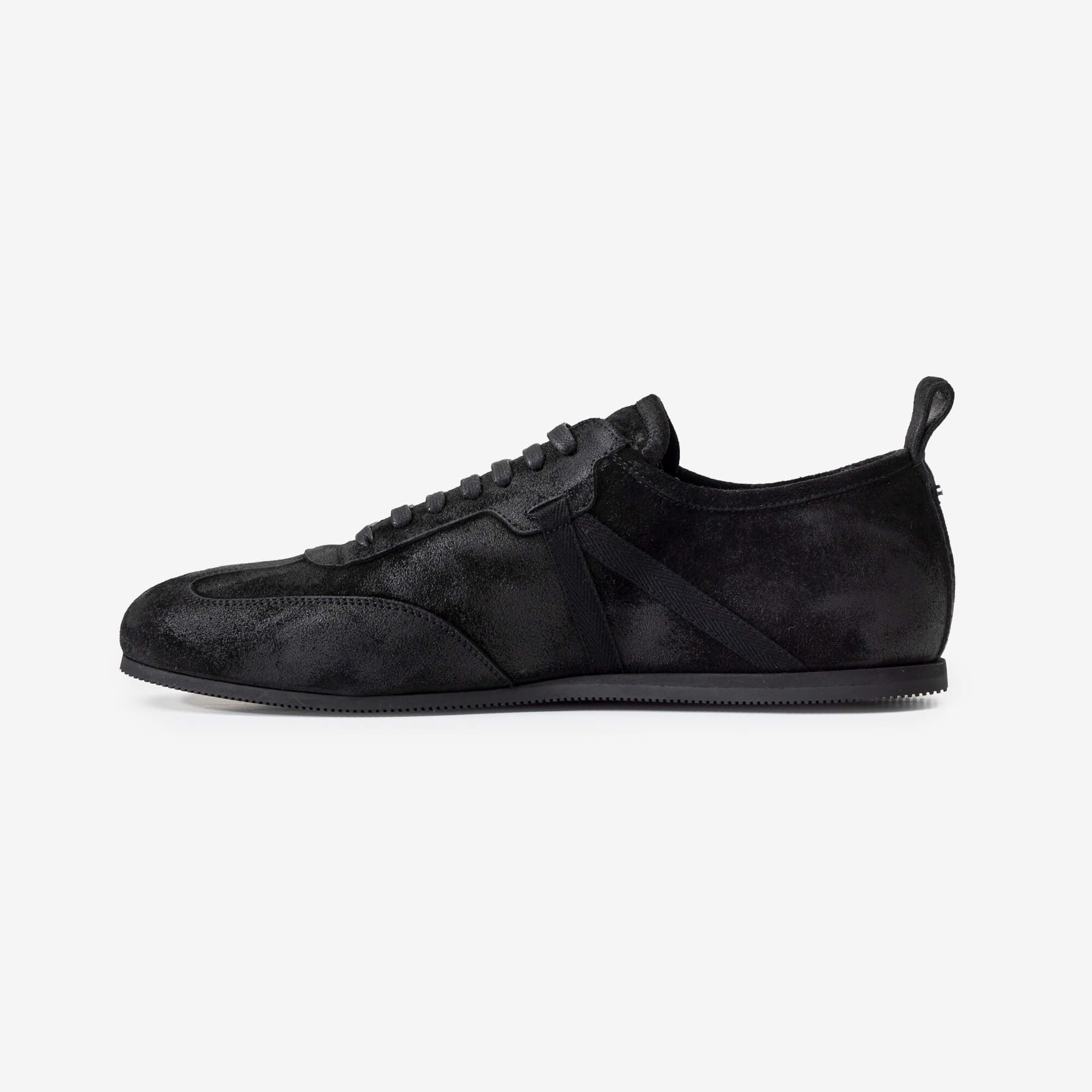 Ann Demeulemeester Siru Soft Low-Top Boxing Sneakers Black-4