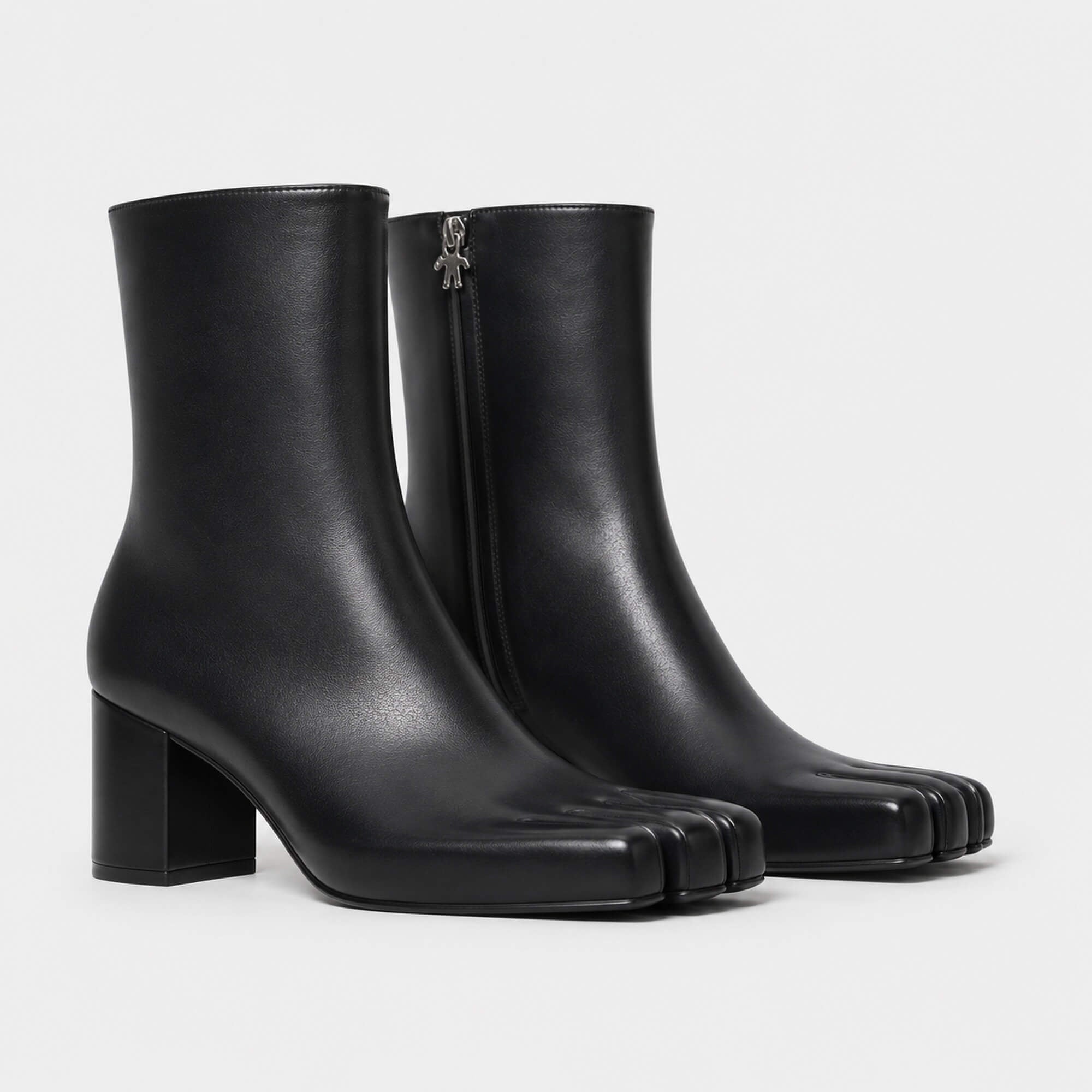 Avavav Finger Ankle Boots Black-1