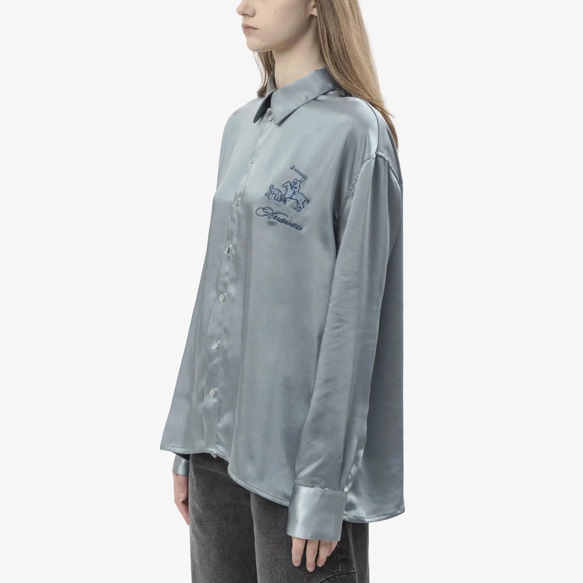 Avavav Sam Satin Shirt Blue - 7
