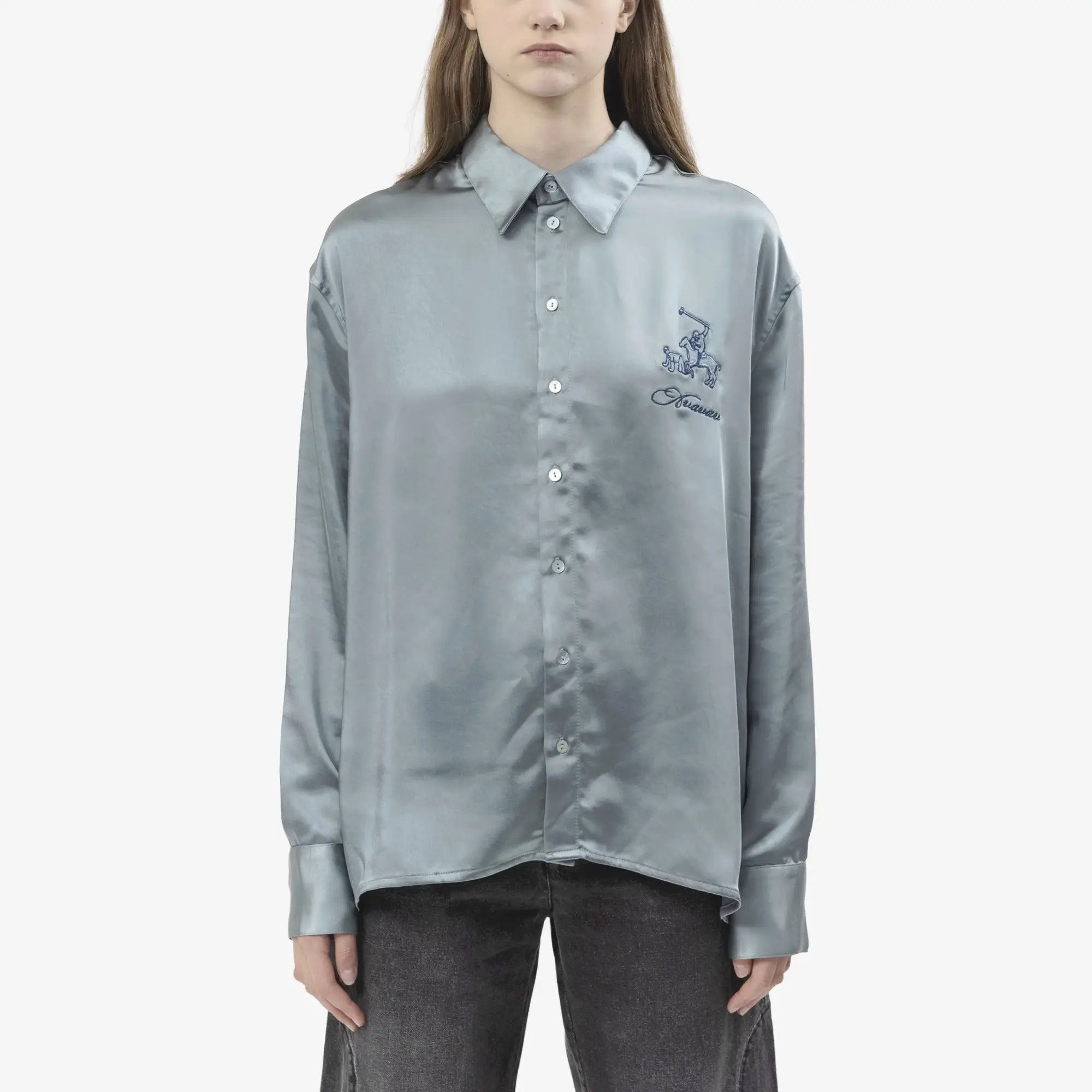 Avavav Sam Satin Shirt Blue - 6