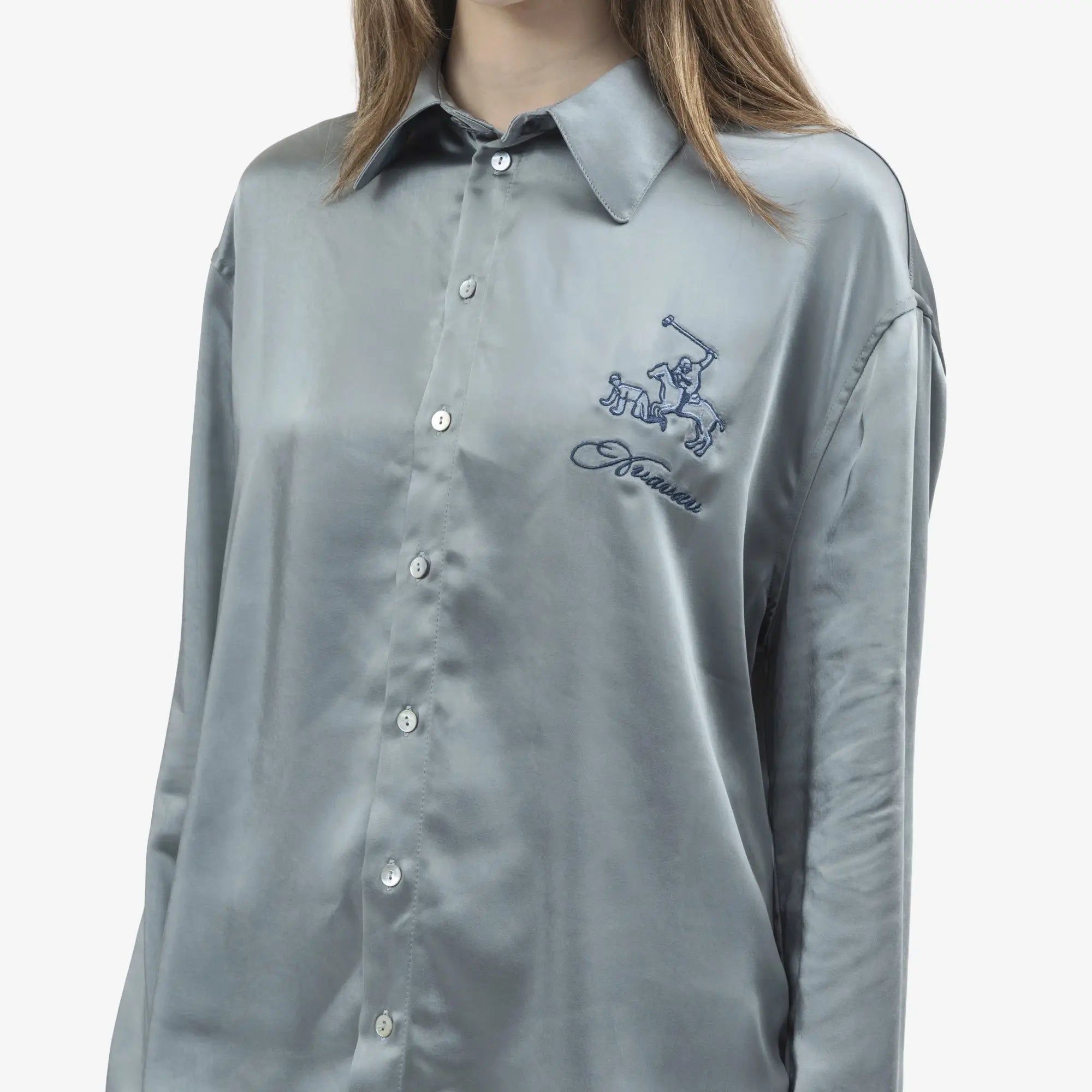 Avavav Sam Satin Shirt Blue - 9