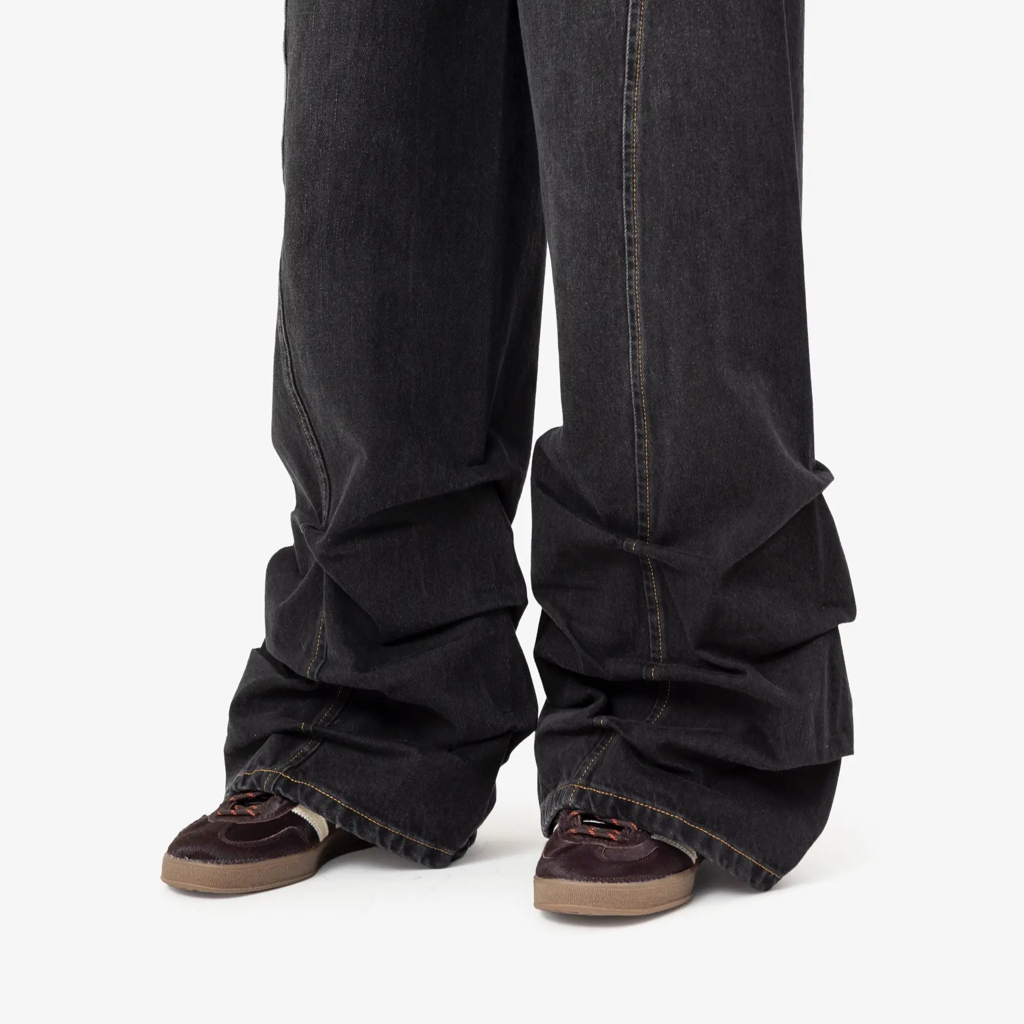 Avavav Womens Jessie Pleated Jeans Black - 5