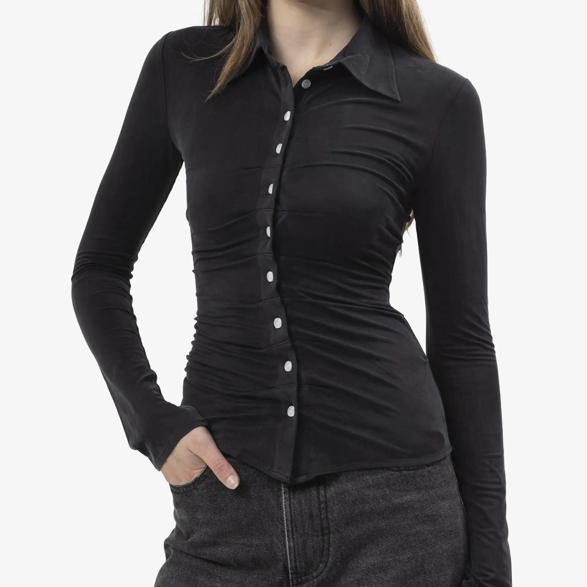 Avavav Womens Simone Shirt Black - 5