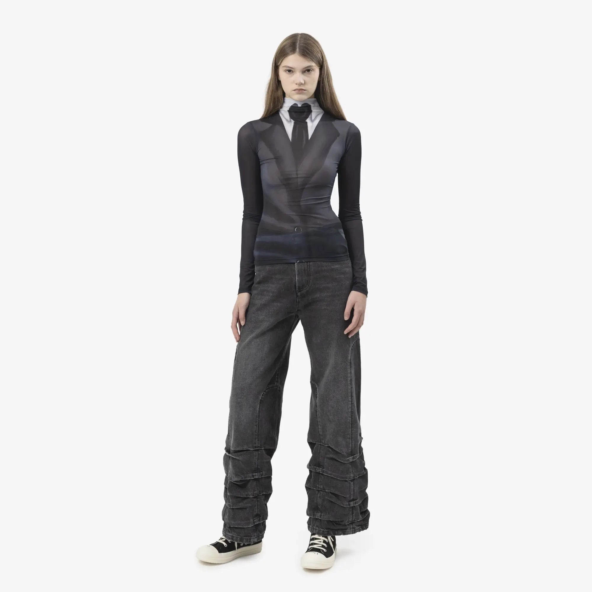 Avavav Womens Tindra Printed Suit Turtleneck Black - 2