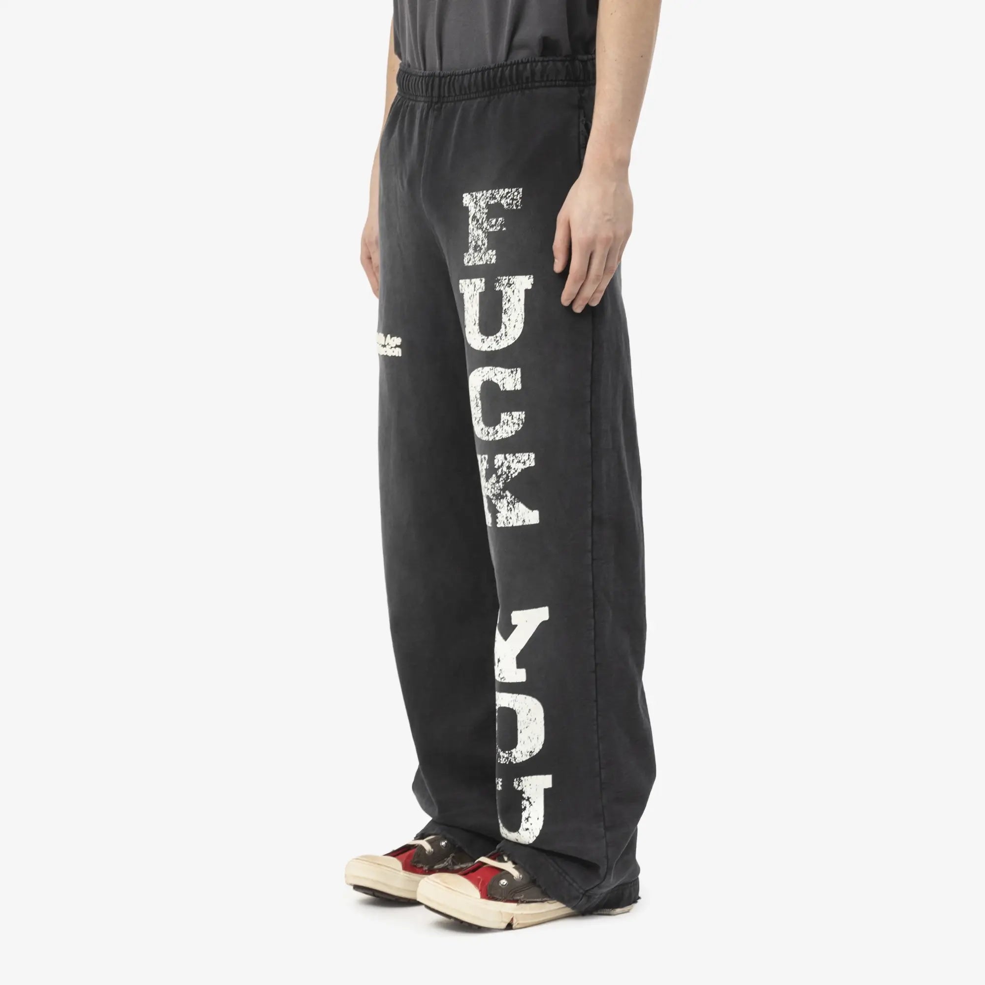 Better With Age Fck You Sweatpants Faded Black - 3