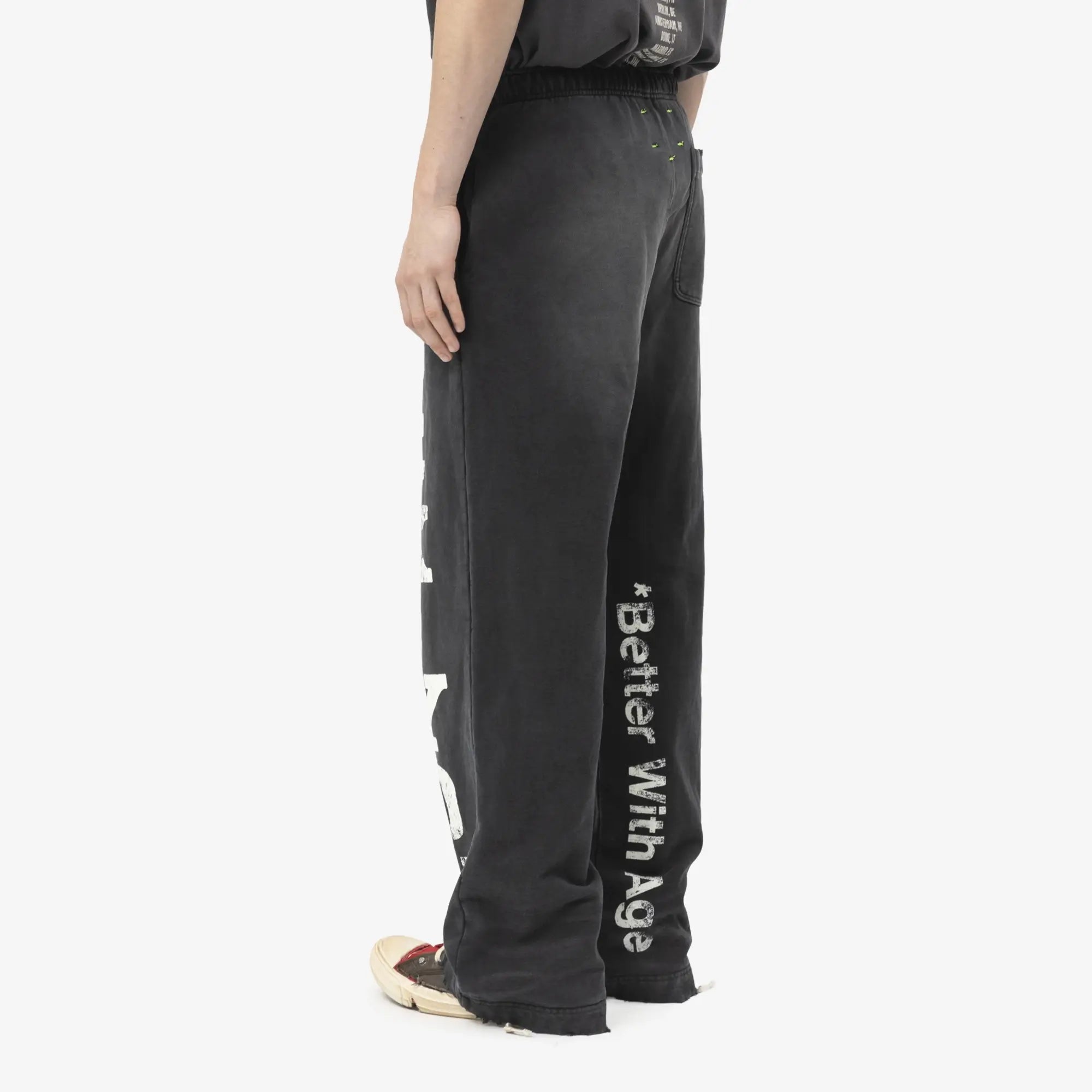Better With Age Fck You Sweatpants Faded Black - 4