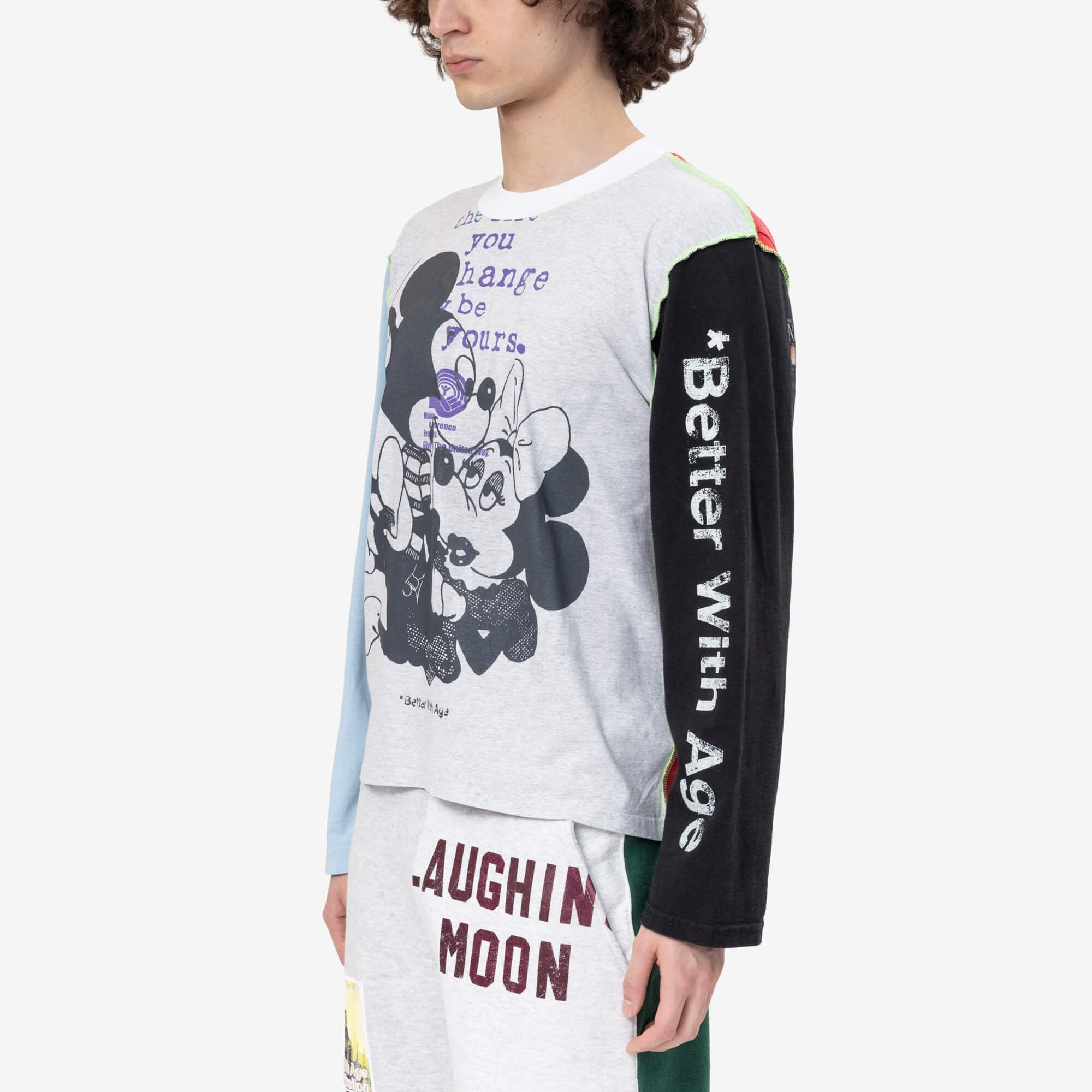 Better With Age Gently Reversible Long Sleeve T-Shirt Multi - 3