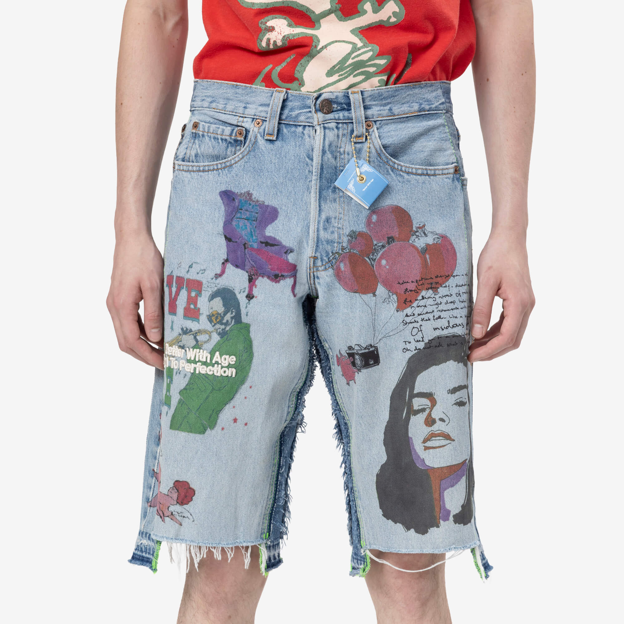 Better With Age Harrison Triple - Wide Denim Shorts Indigo - 5