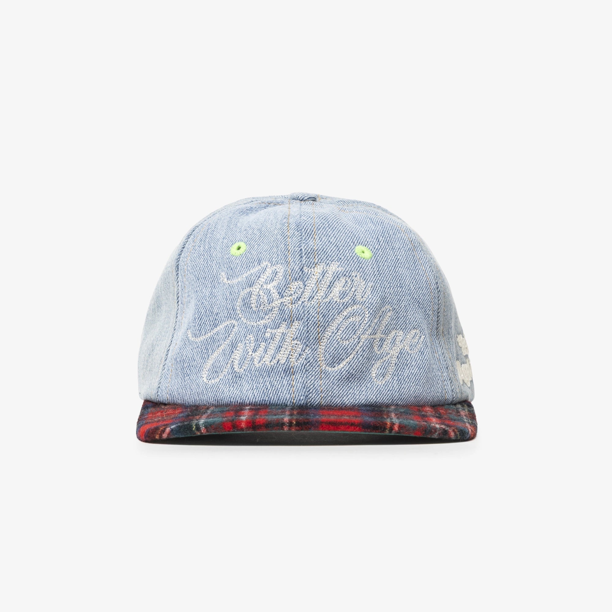 Better With Age Heritage Recon Denim Plaid Hat OS - 6