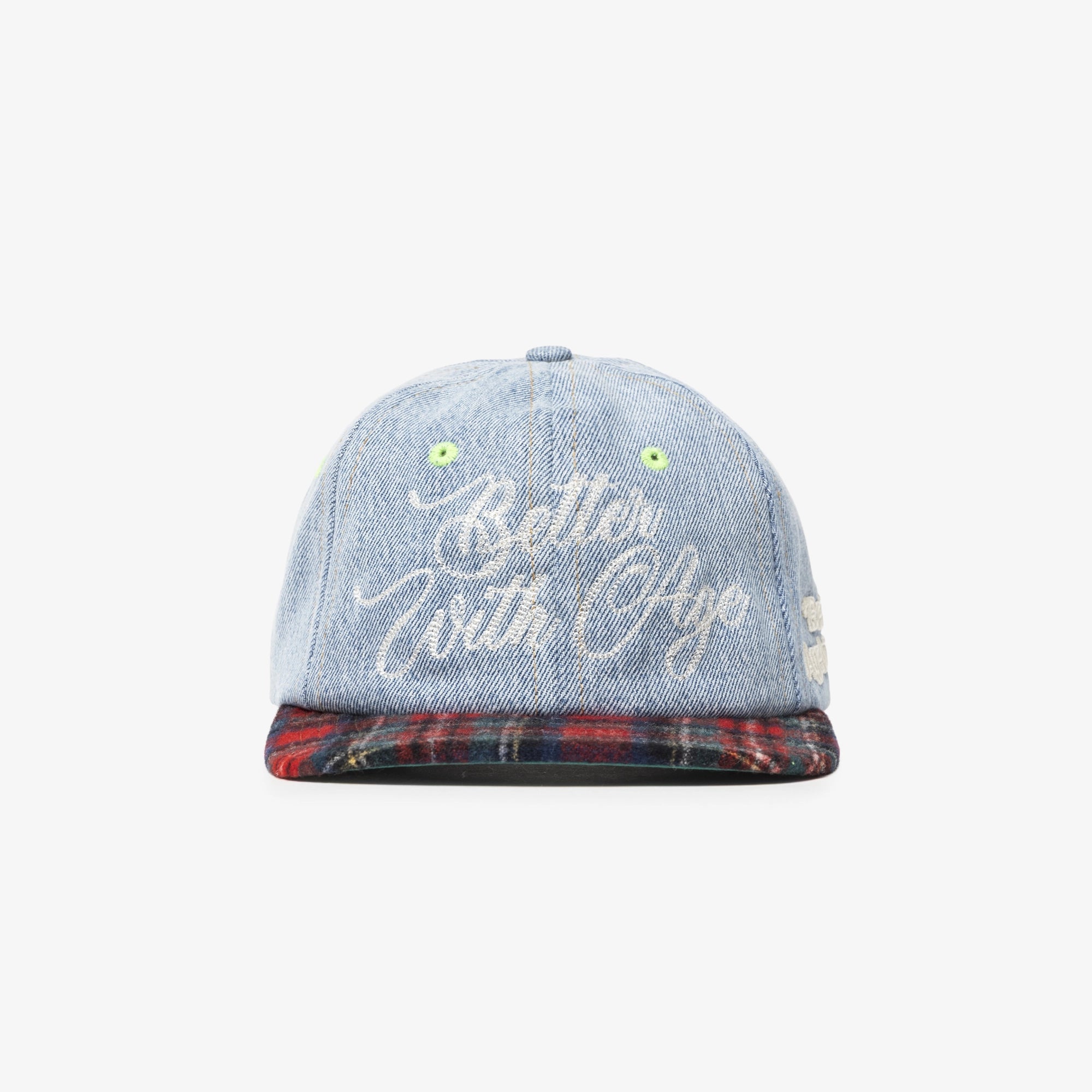 Better With Age Heritage Recon Denim Plaid Hat OS - 1