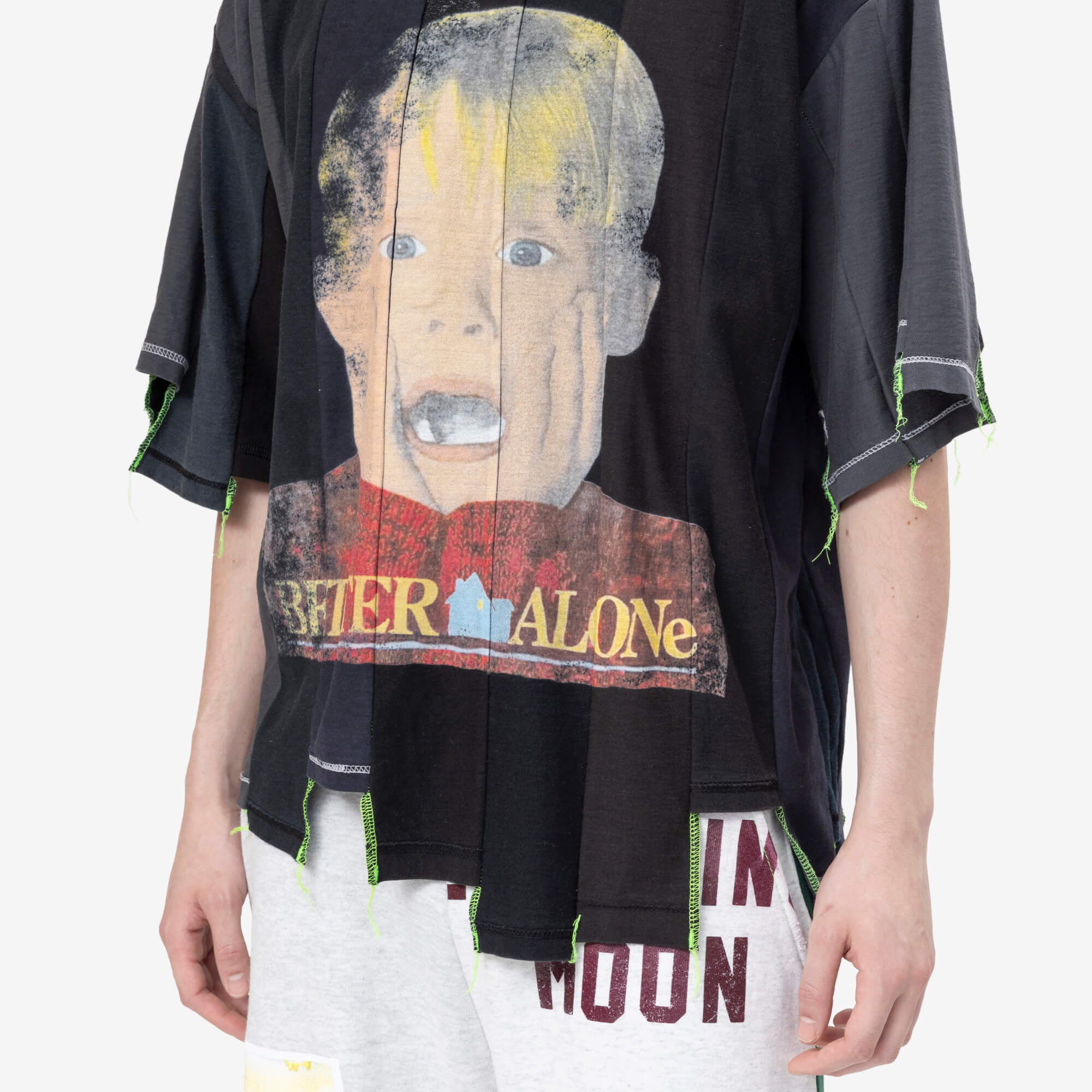 Better With Age Loaner Panelled T-Shirt Faded Black - 5