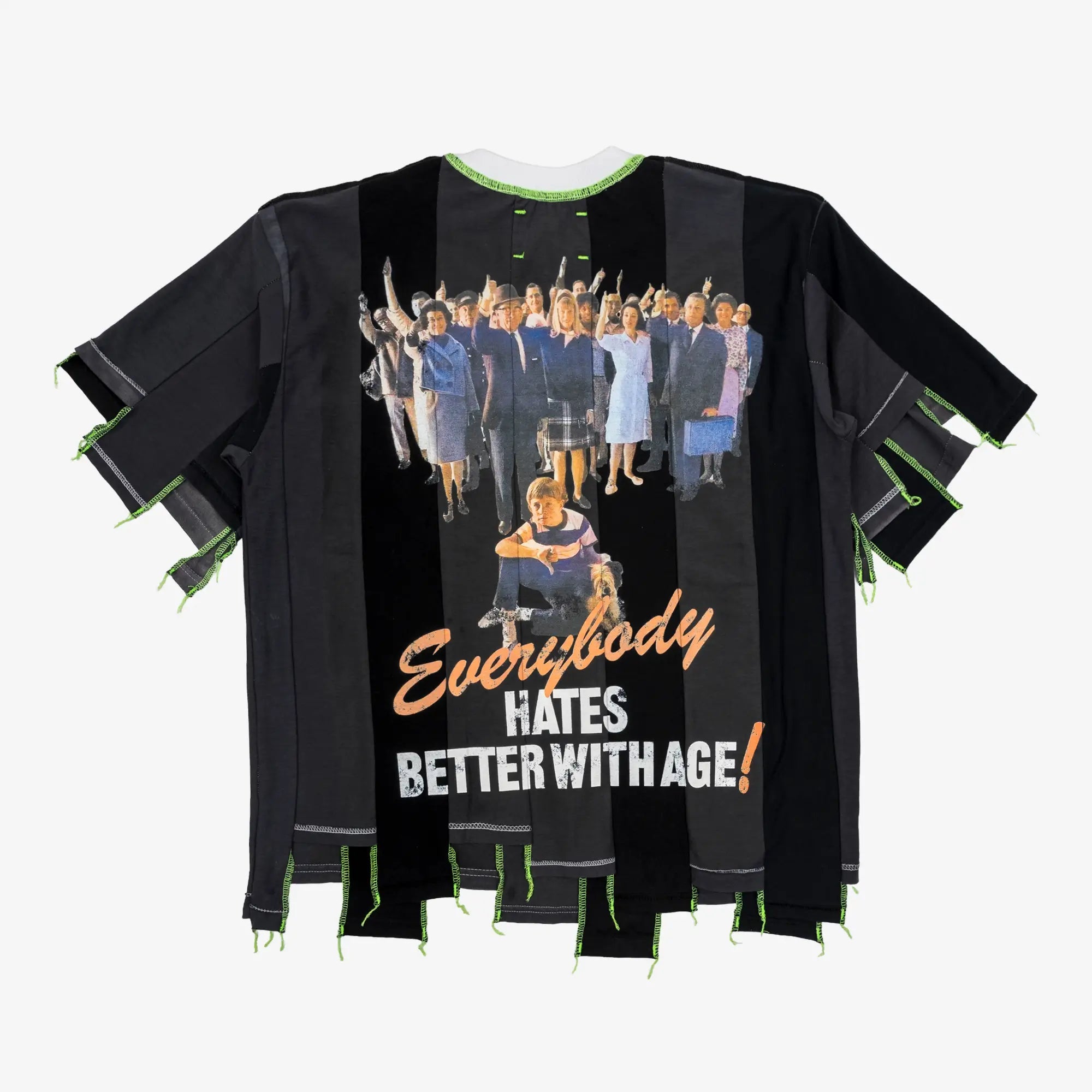 Better With Age Loaner Panelled T-Shirt Faded Black - 4
