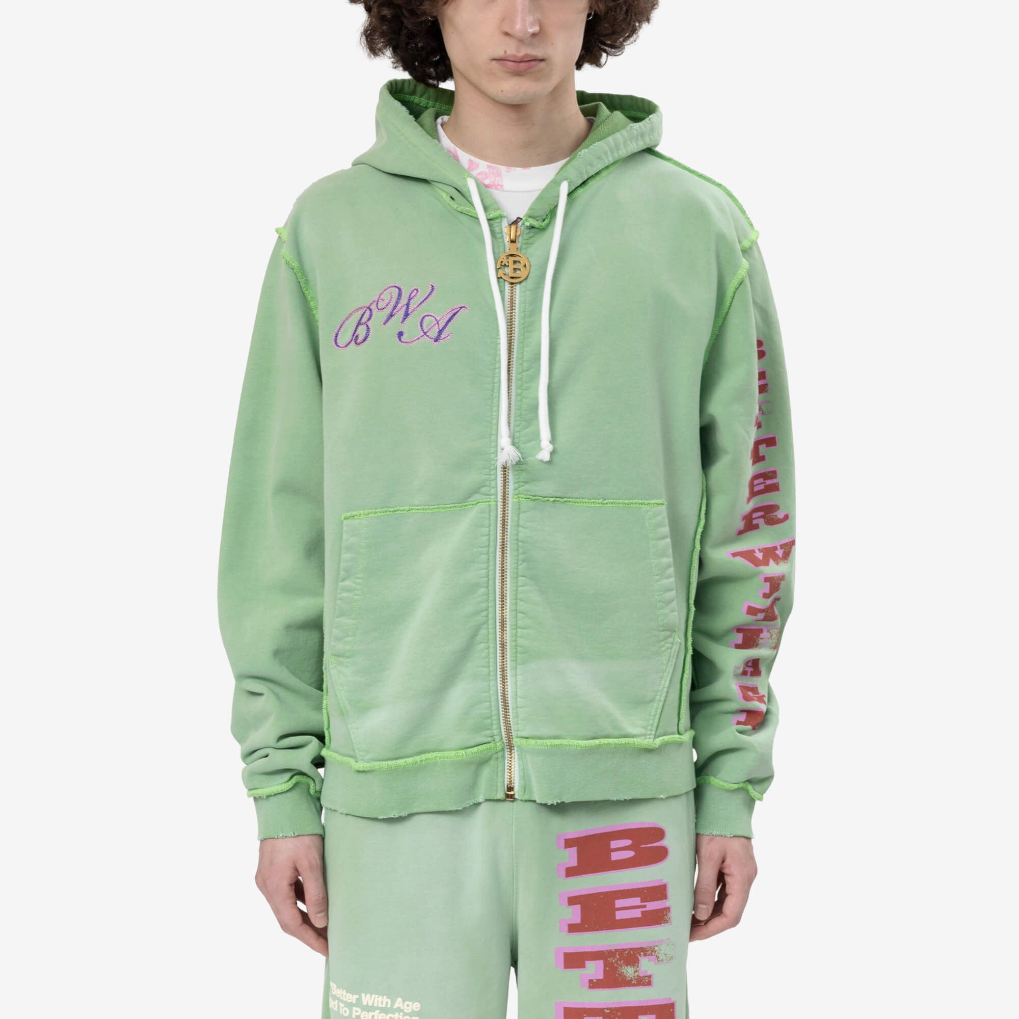 Better With Age Magic Zip Hoody Sage - 1
