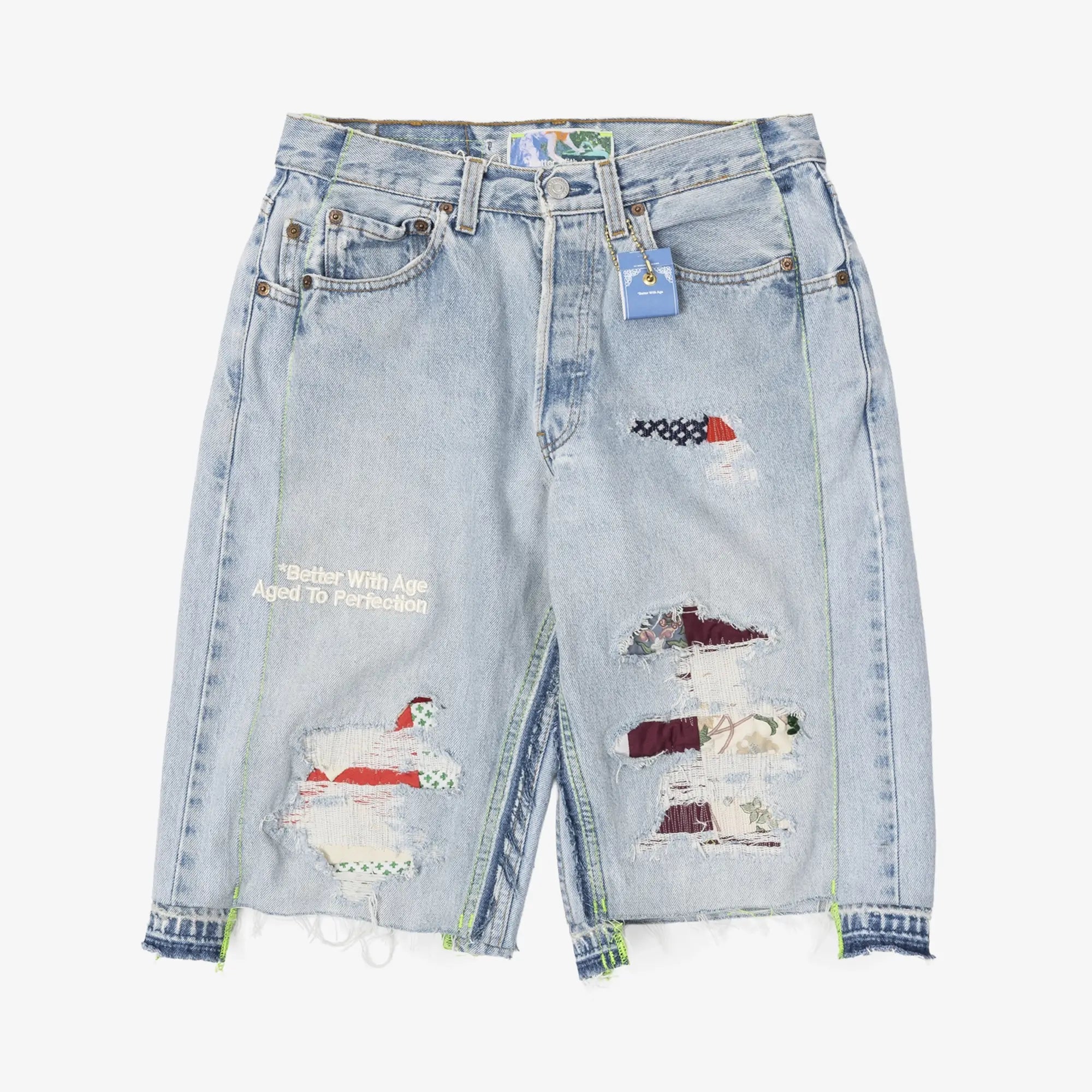 Photo of Better With Age Monroe Triple Wide Repair Shorts - 8