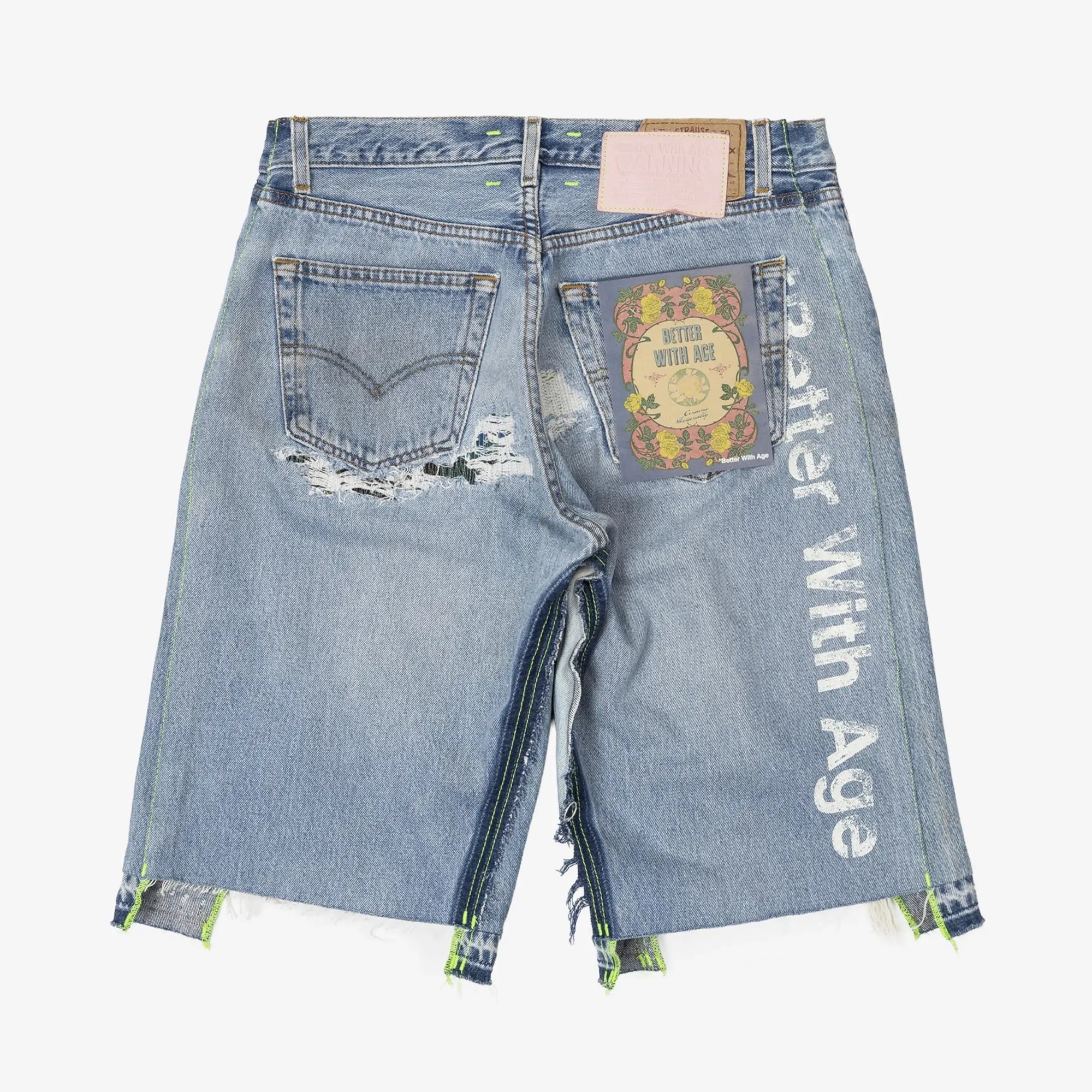 Photo of Better With Age Monroe Triple Wide Repair Shorts - 7