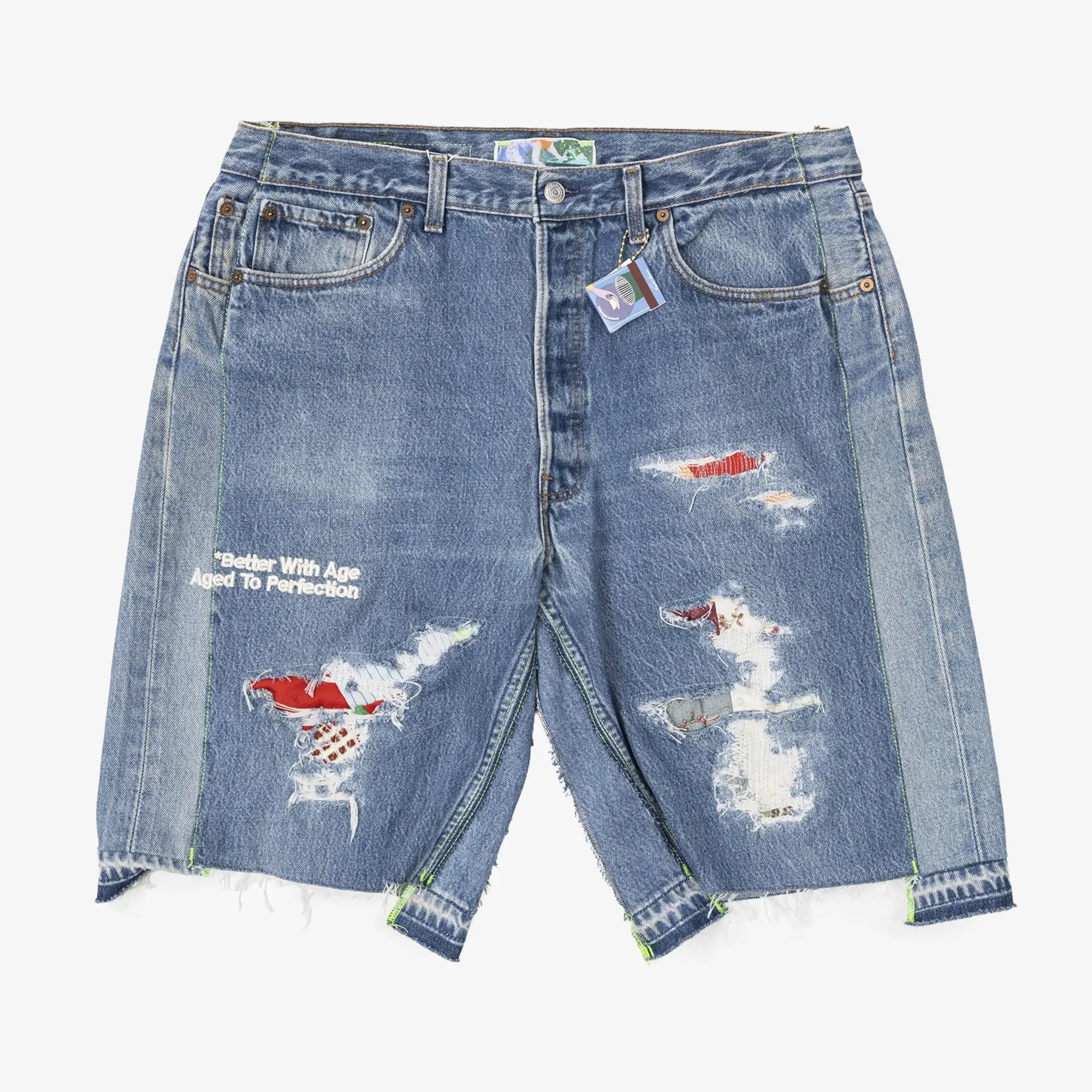 Photo of Better With Age Monroe Triple Wide Repair Shorts - 12