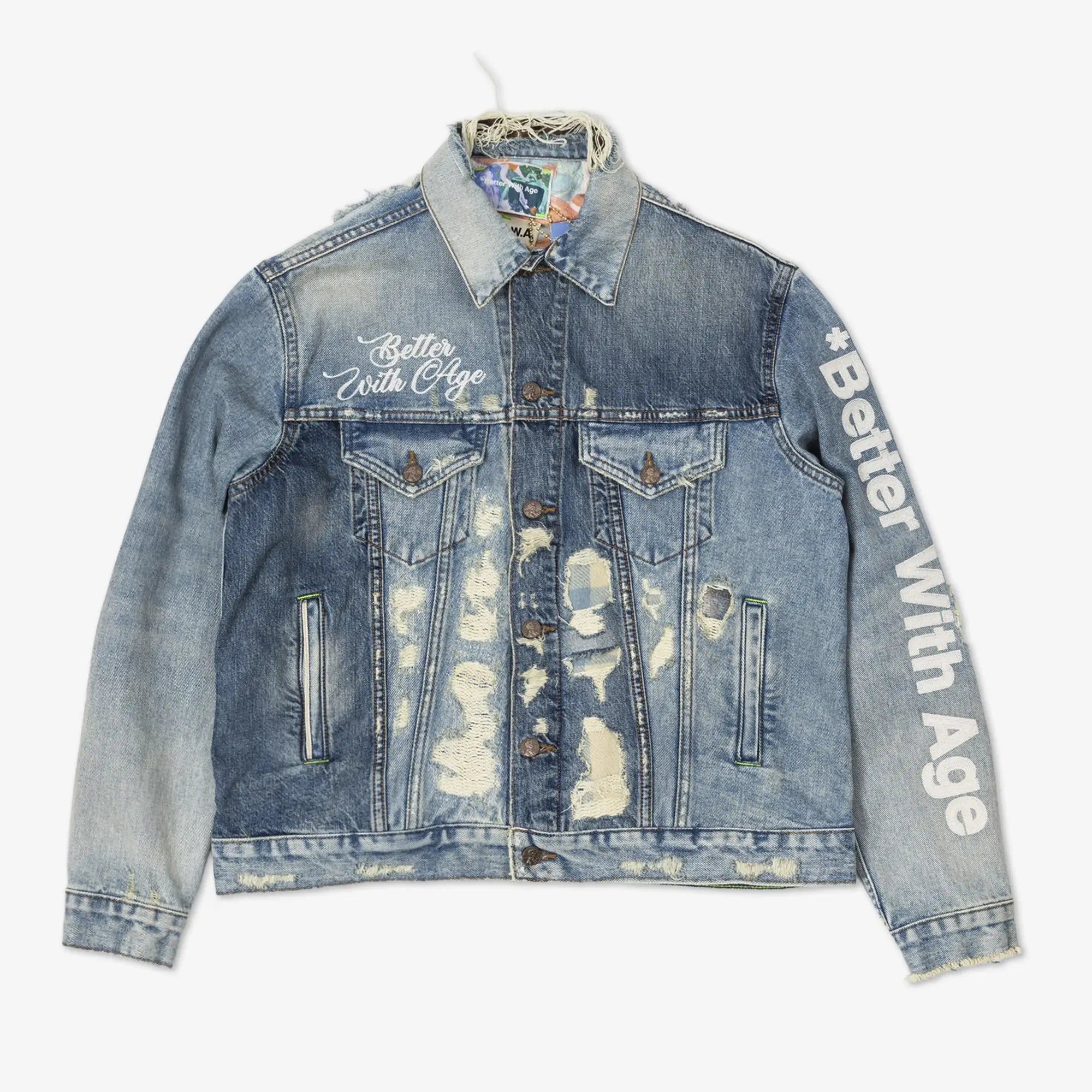 Better With Age Repair Denim Jacket Indigo - 6