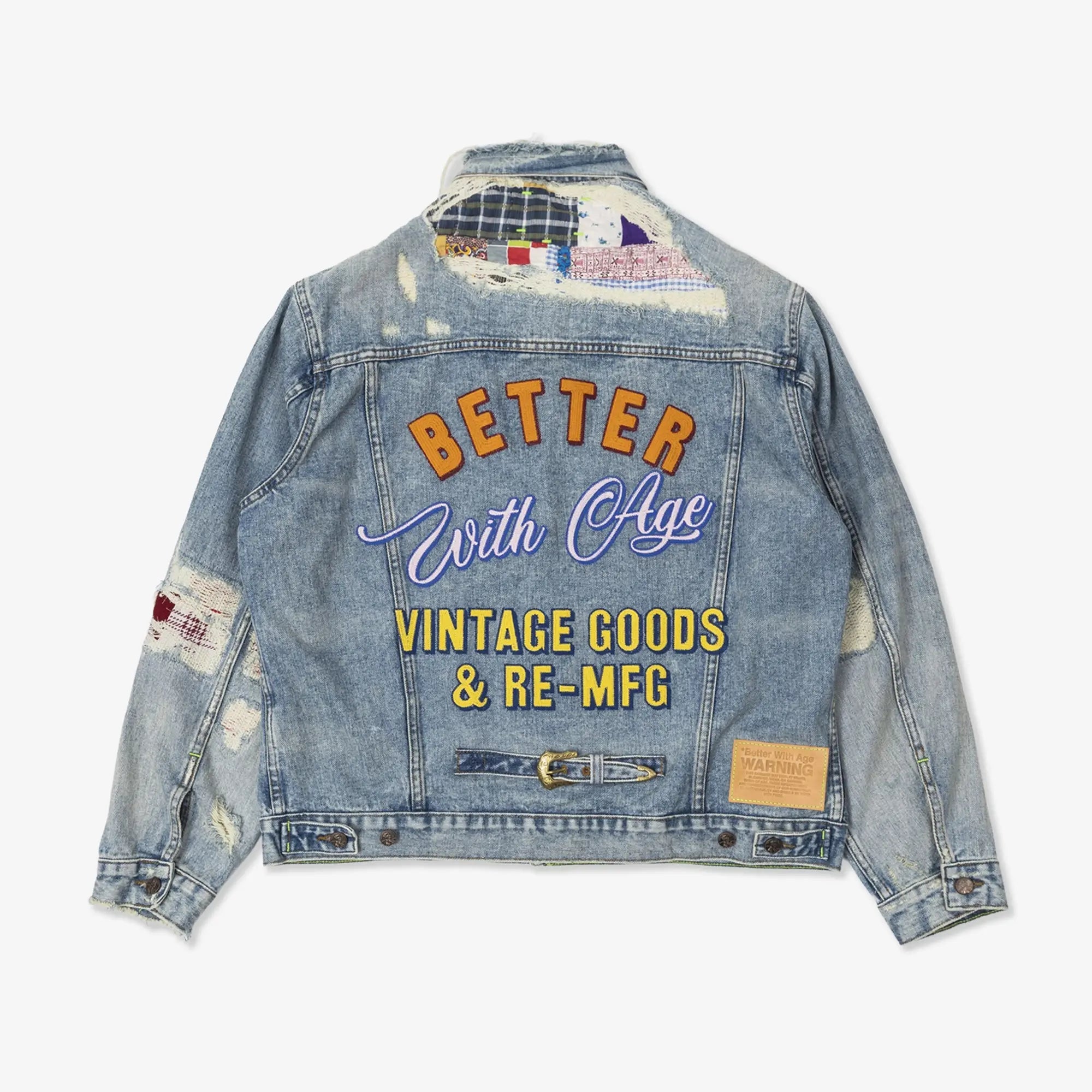 Better With Age Repair Denim Jacket Indigo - 11