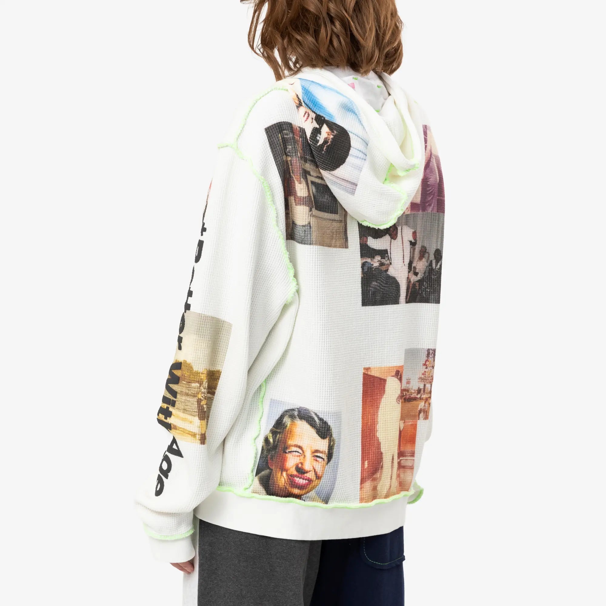 Better With Age Ricky Waffle Zip Hoody White - 4