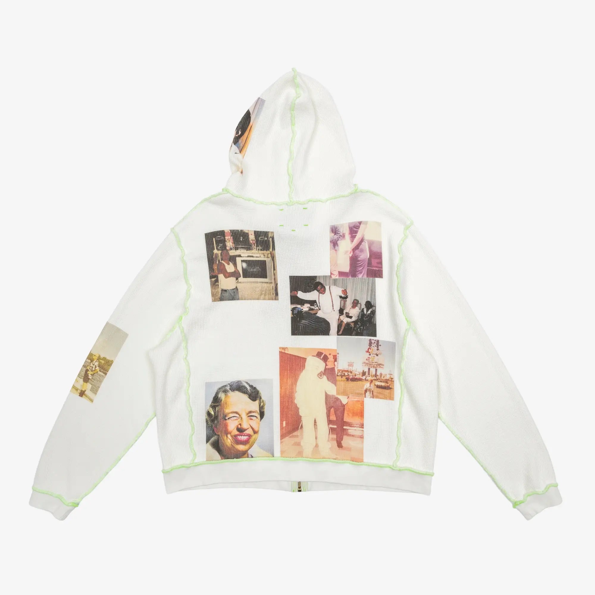 Better With Age Ricky Waffle Zip Hoody White - 6