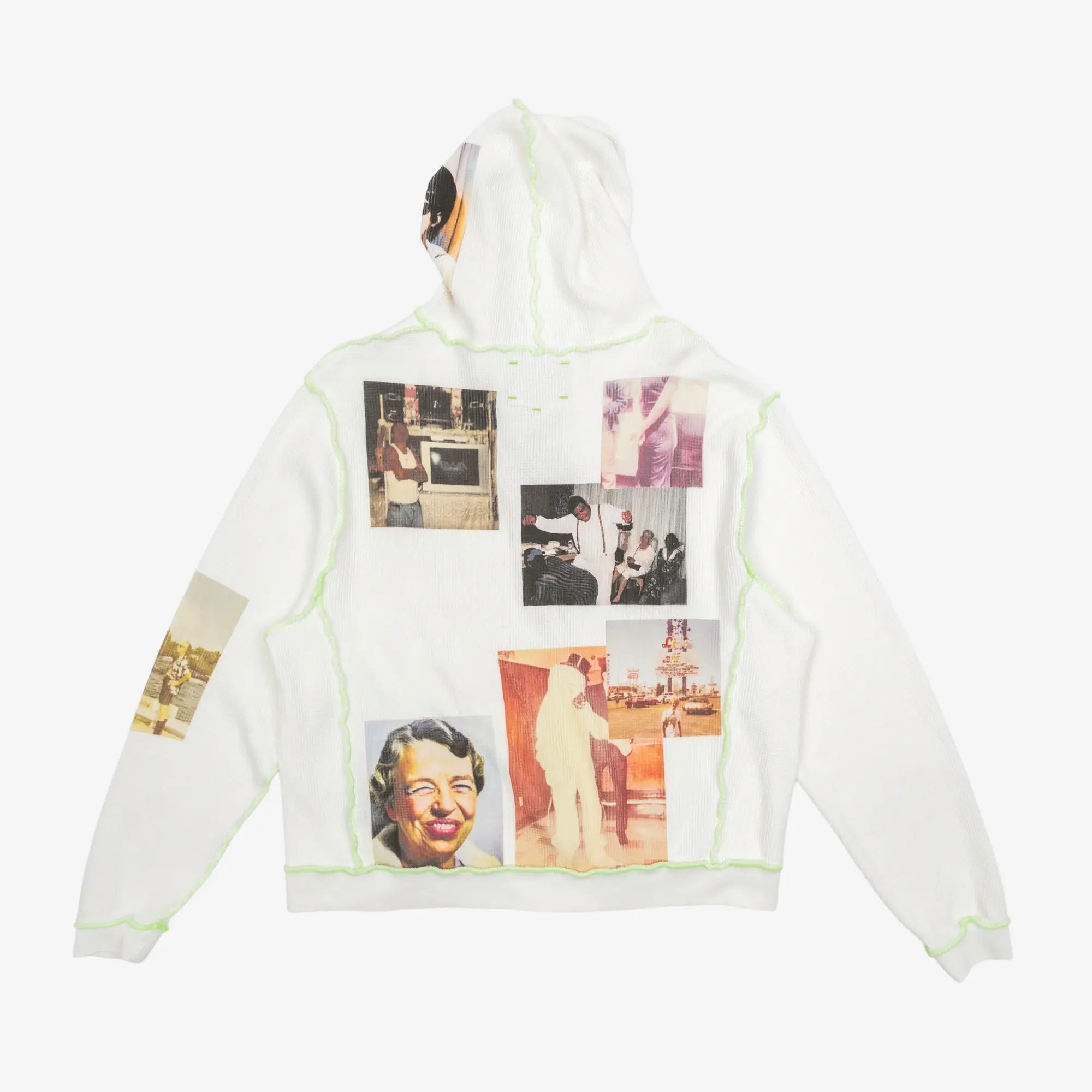 Better With Age Ricky Waffle Zip Hoody White - 5