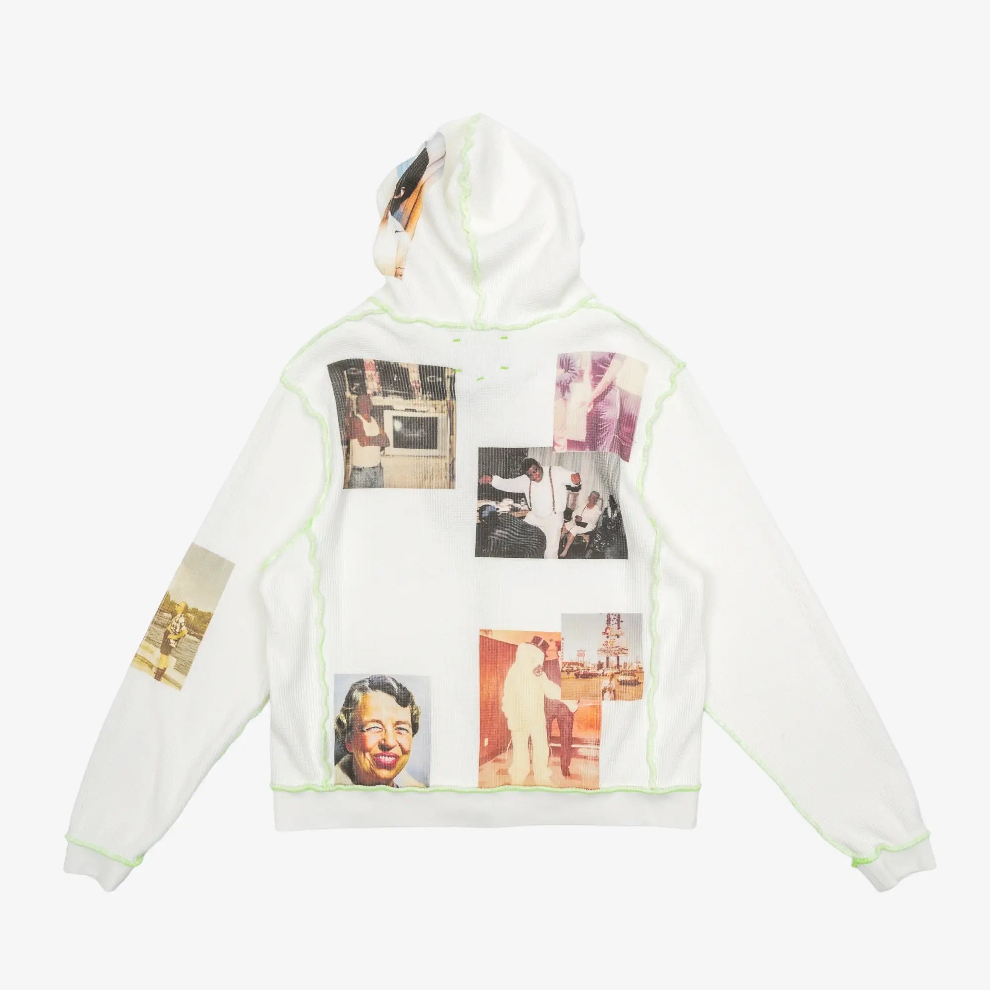 Better With Age Ricky Waffle Zip Hoody White - 4