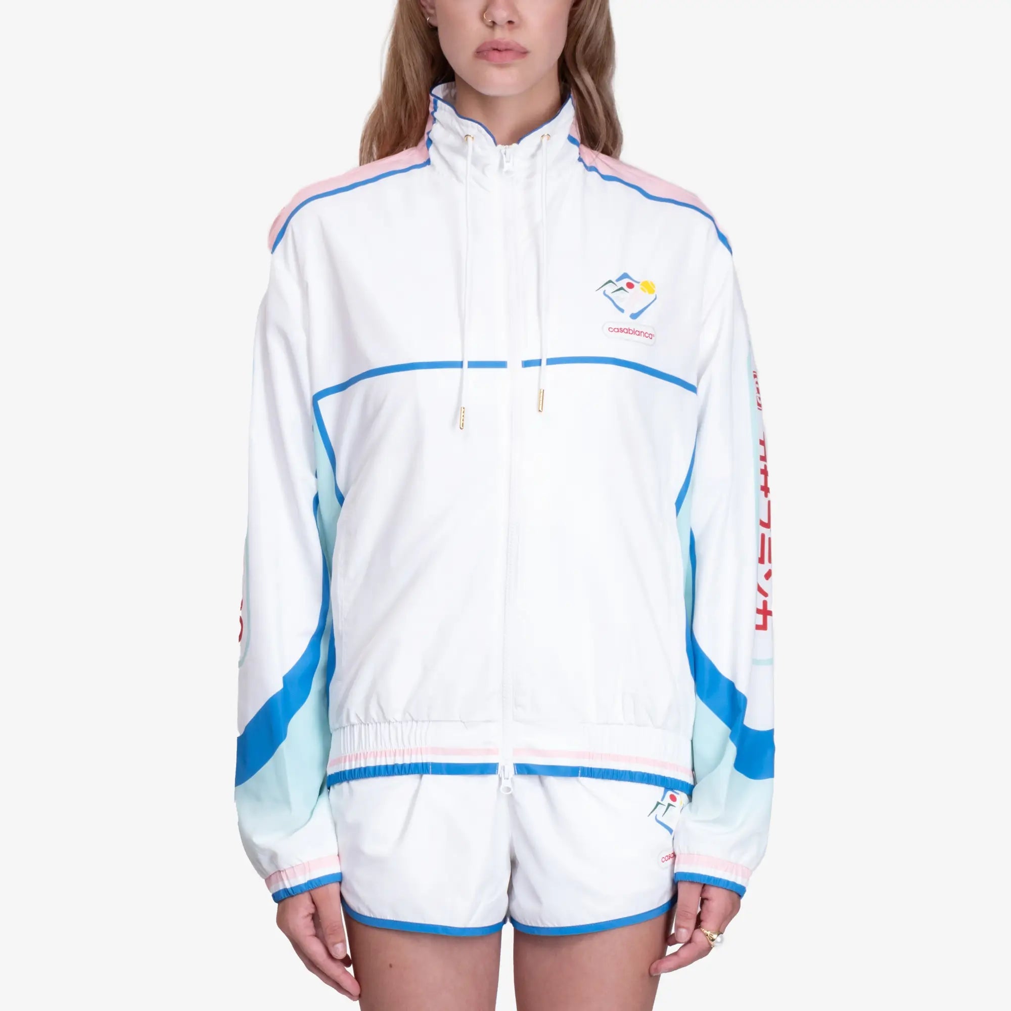 Casablanca Casa Sportif Windbreaker Jacket White - 8
