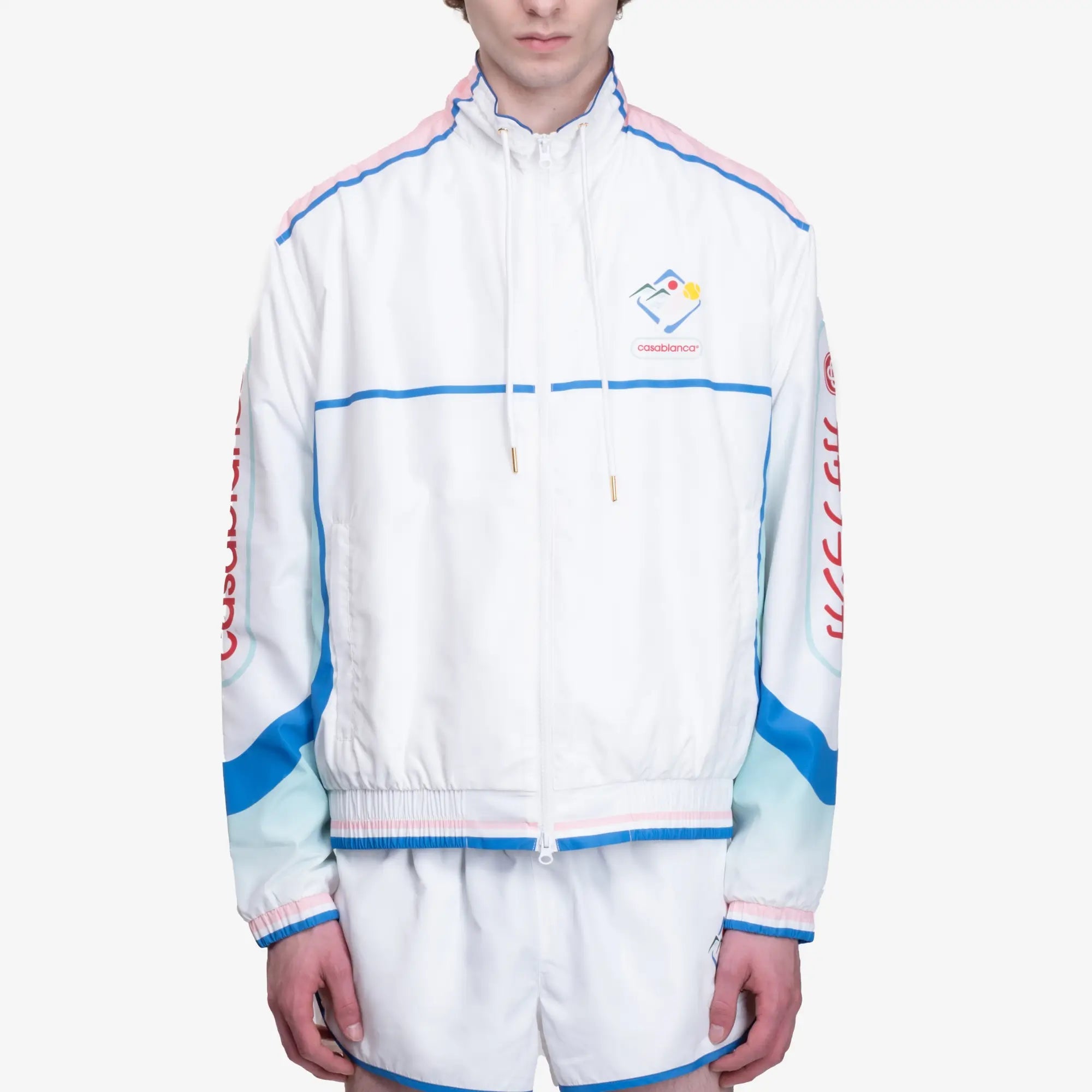 Casablanca Casa Sportif Windbreaker Jacket White - 1
