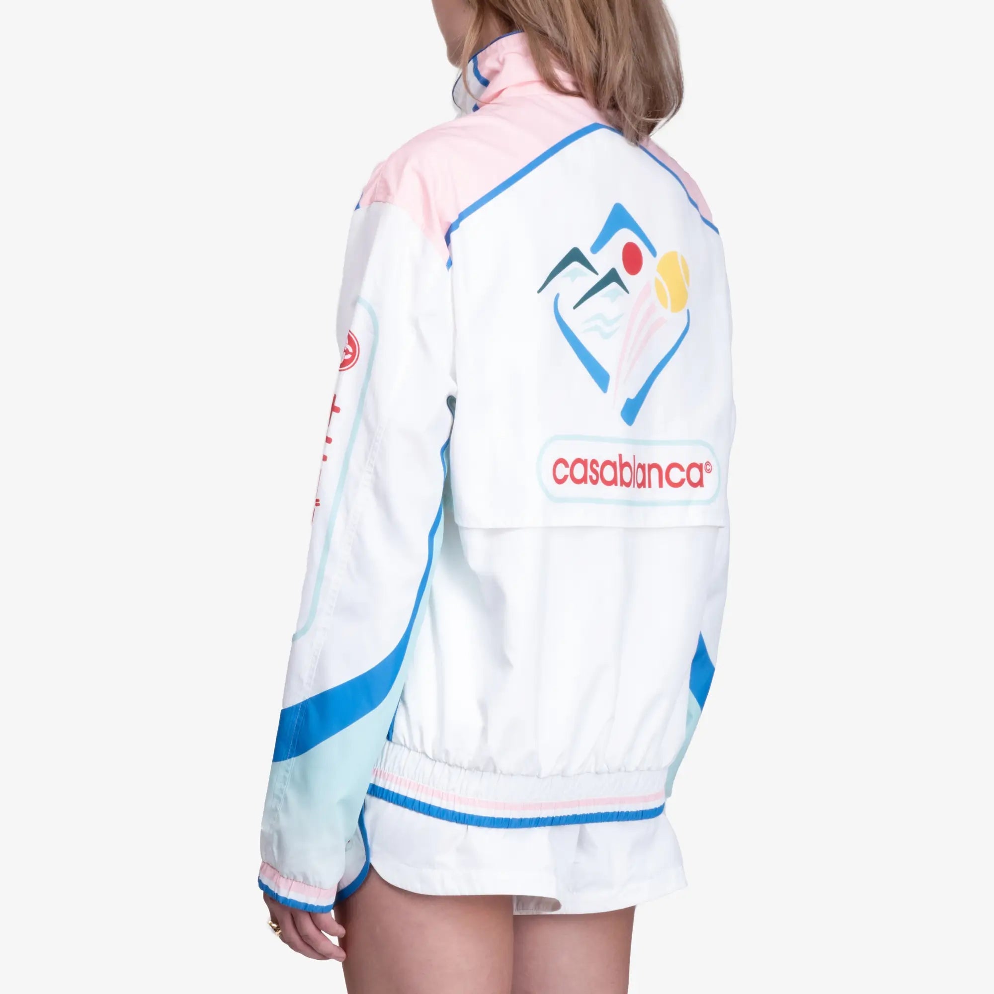 Casablanca Casa Sportif Windbreaker Jacket White - 10