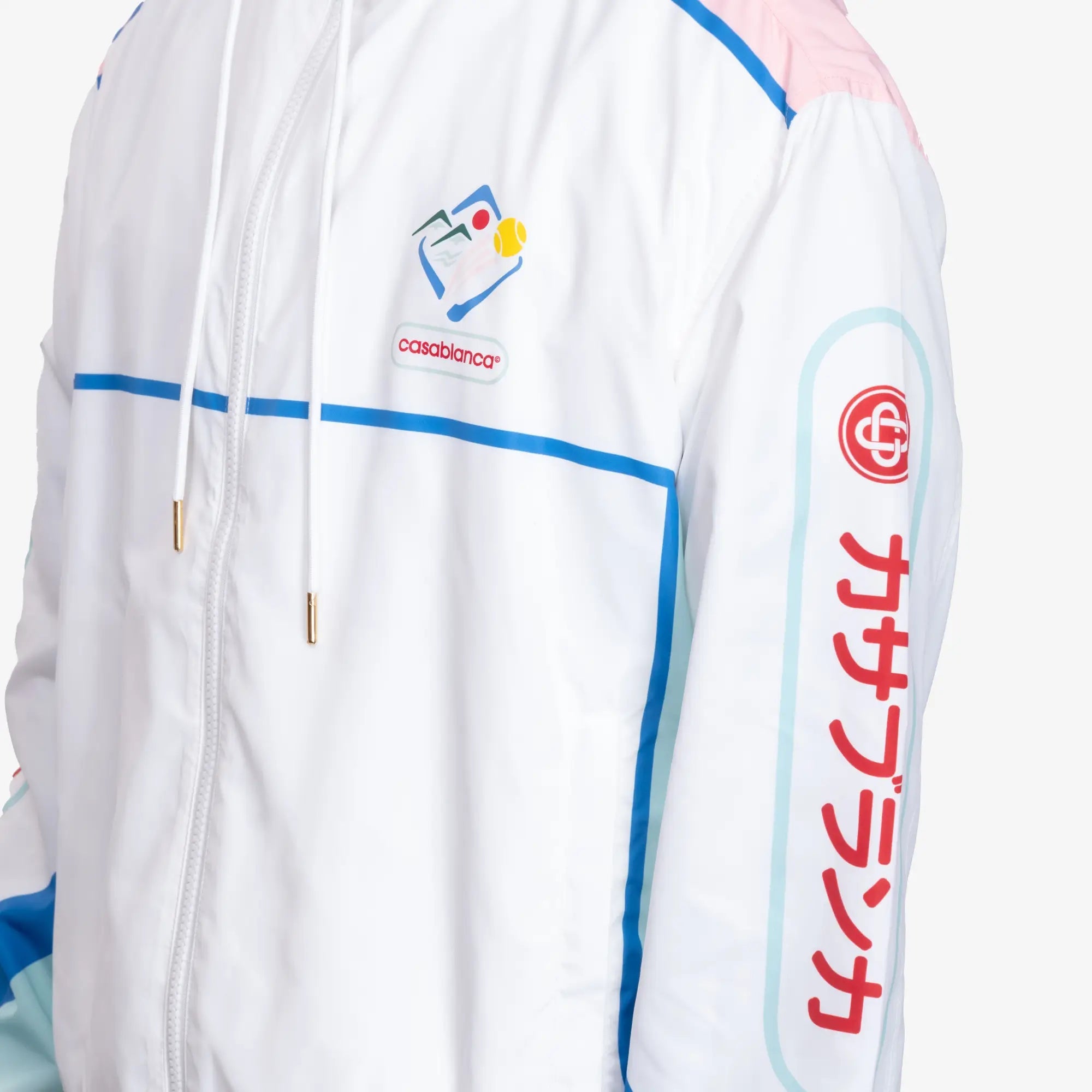 Casablanca Casa Sportif Windbreaker Jacket White - 6