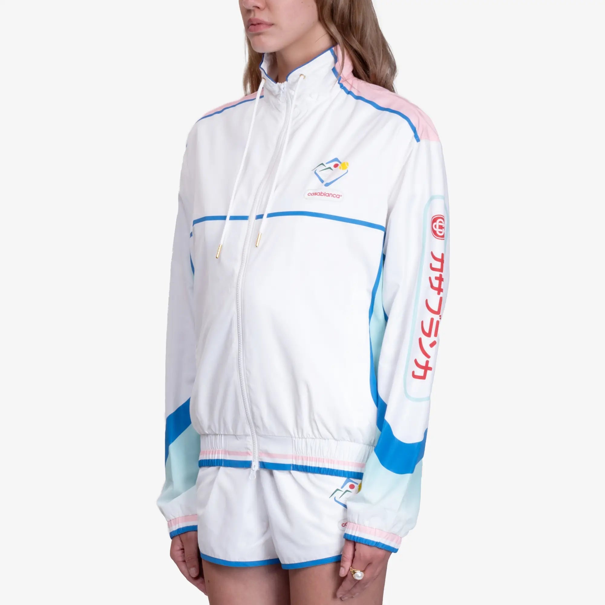 Casablanca Casa Sportif Windbreaker Jacket White - 9