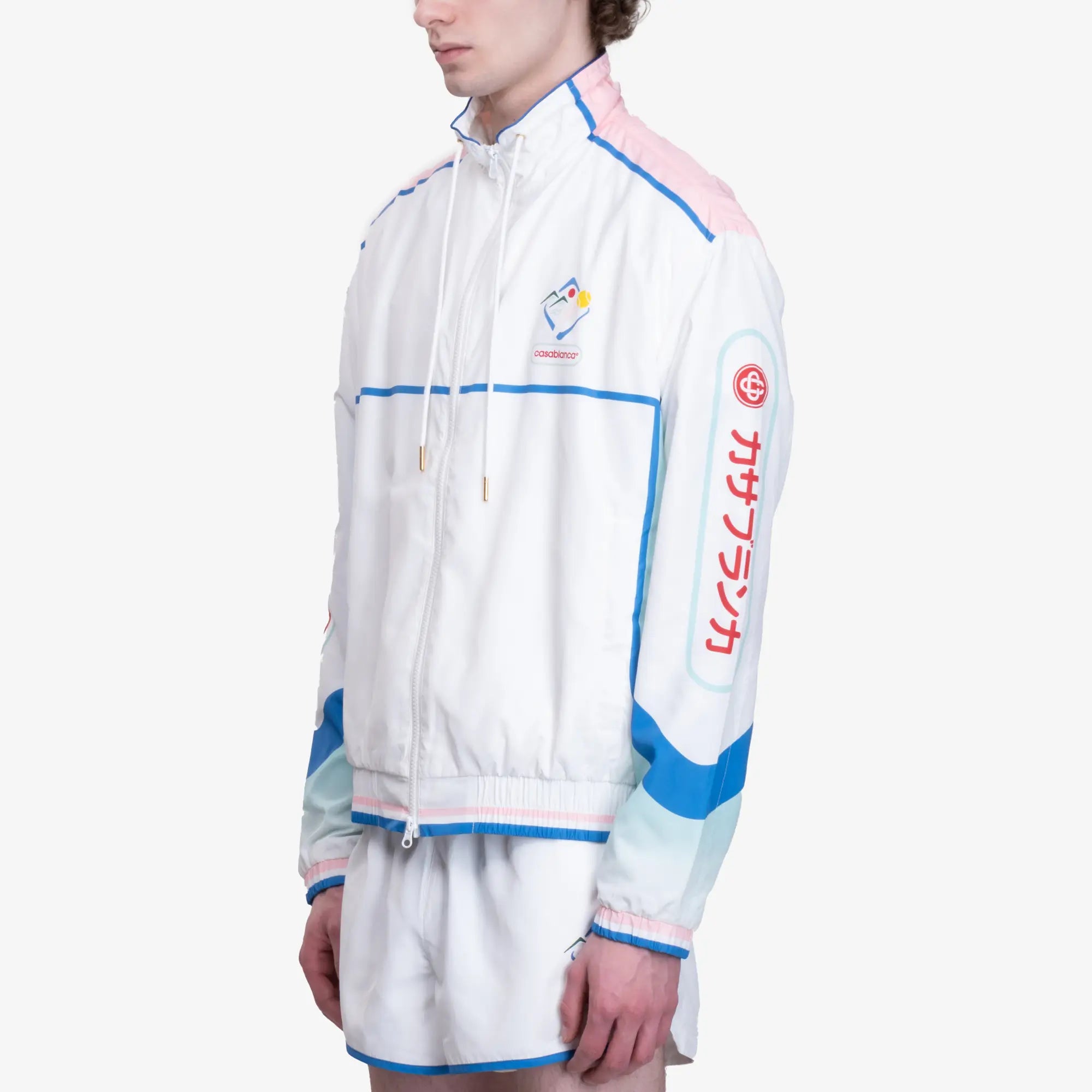 Casablanca Casa Sportif Windbreaker Jacket White - 4