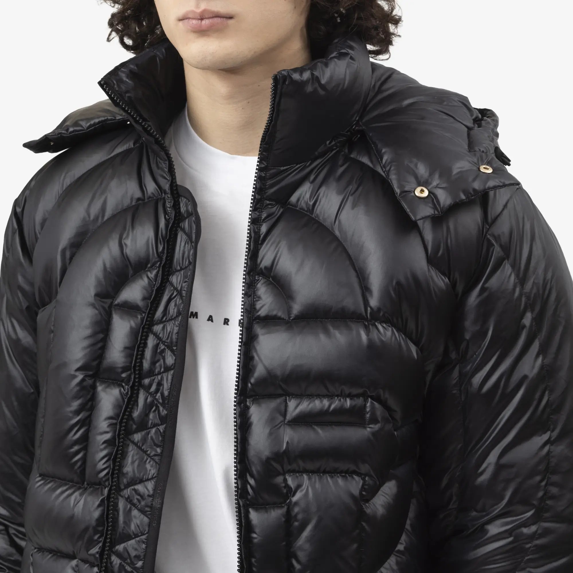 Casablanca CC Quilted Puffer Jacket Black - 5